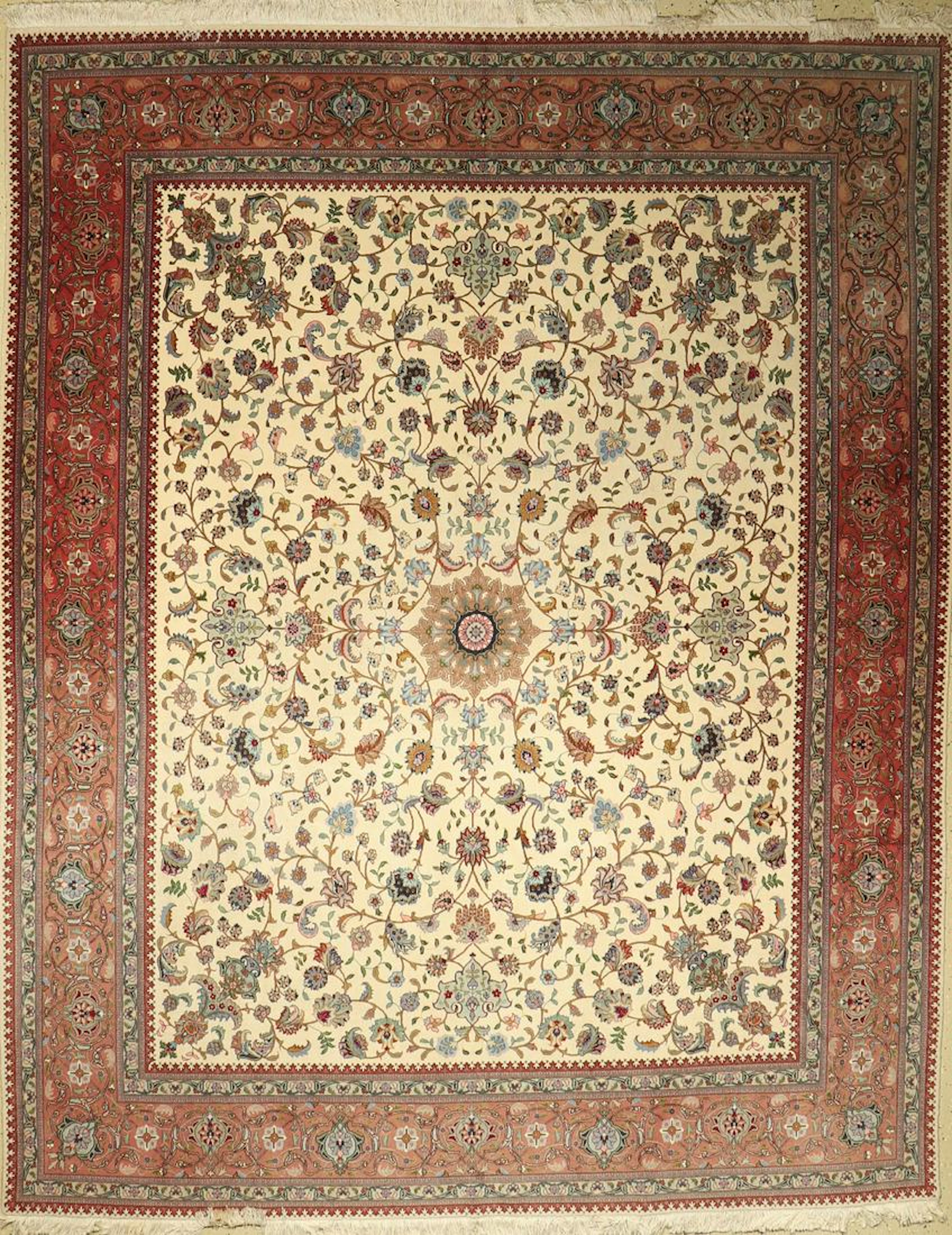 Tabriz, Persia, approx. 40 years, cork wool with silk