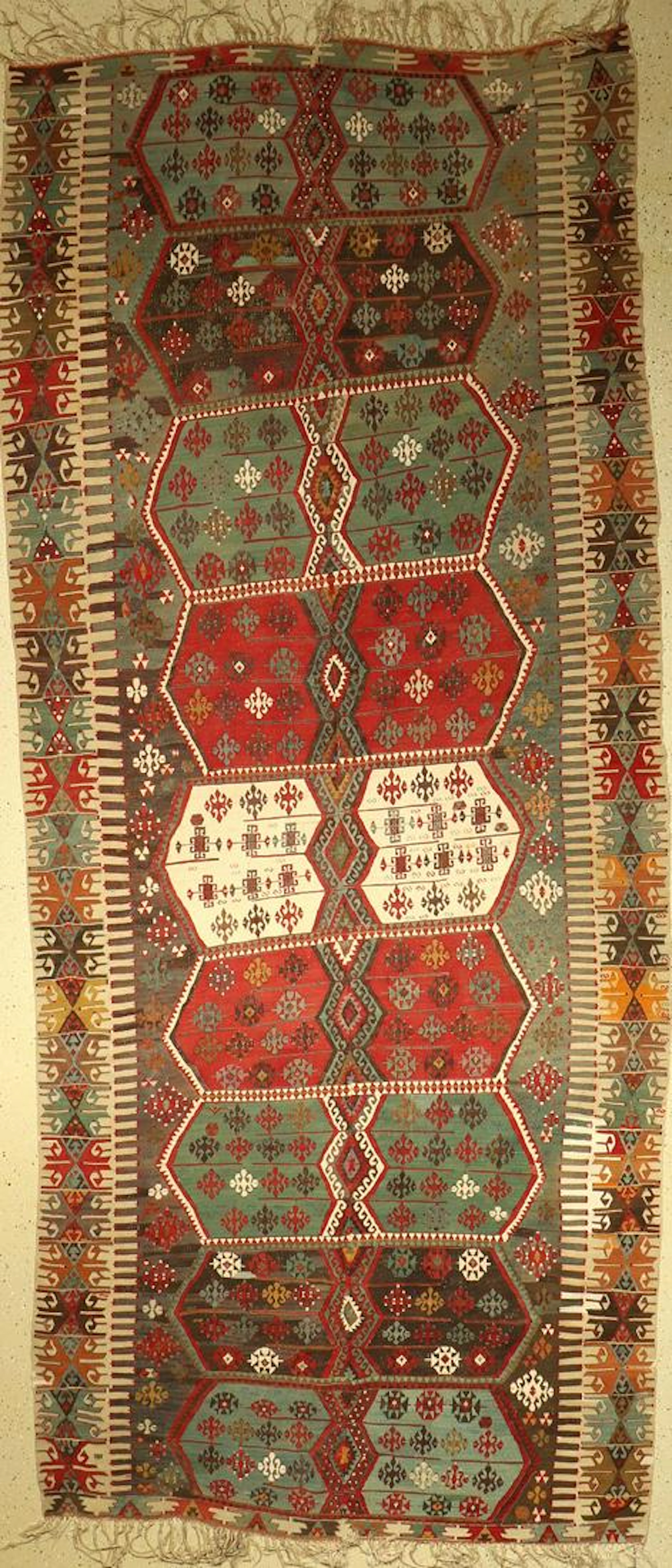 Konya Kelim, Turkey, around 1900, wool on wool