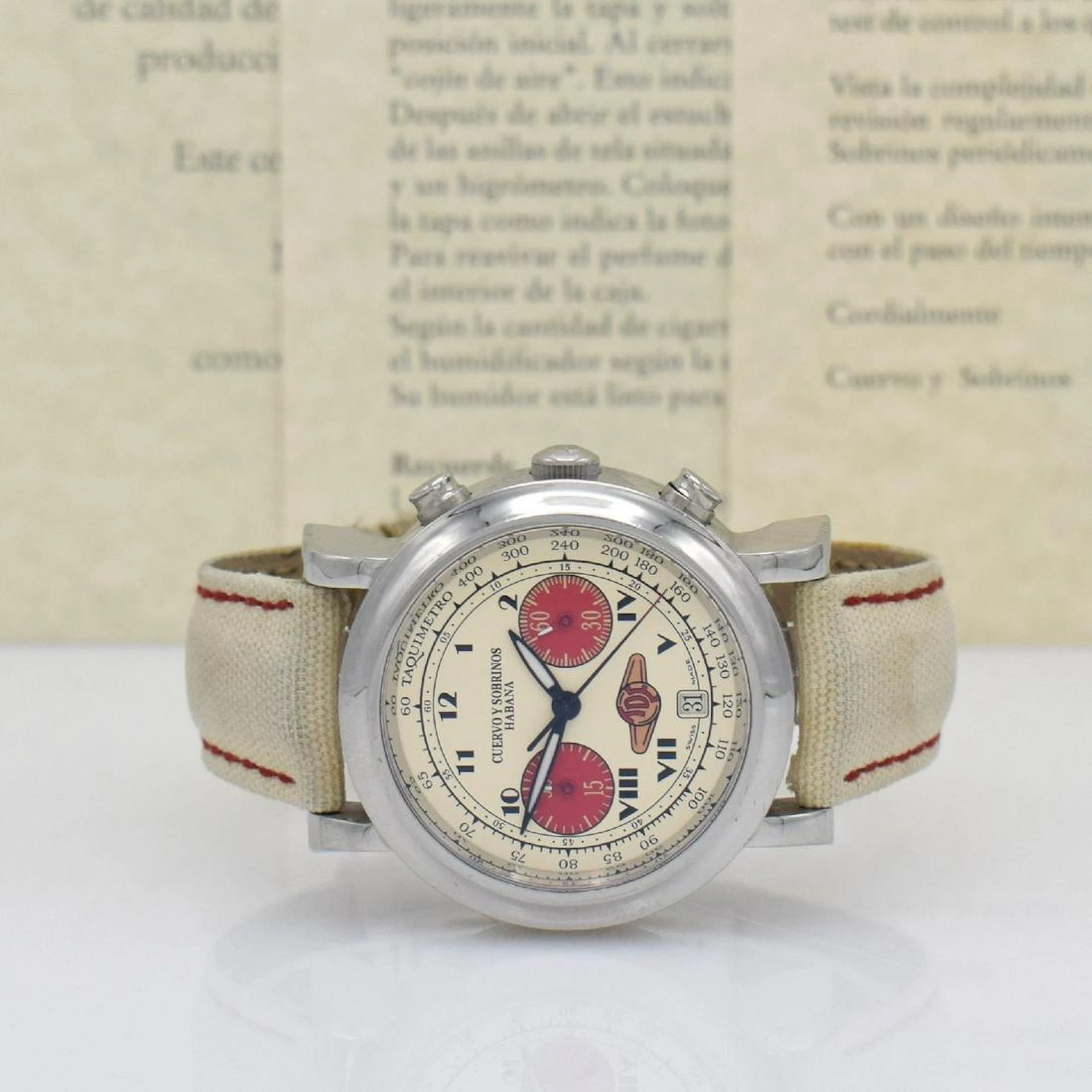 CUERVO Y SOBRINOS chronograph Torpedo special editio