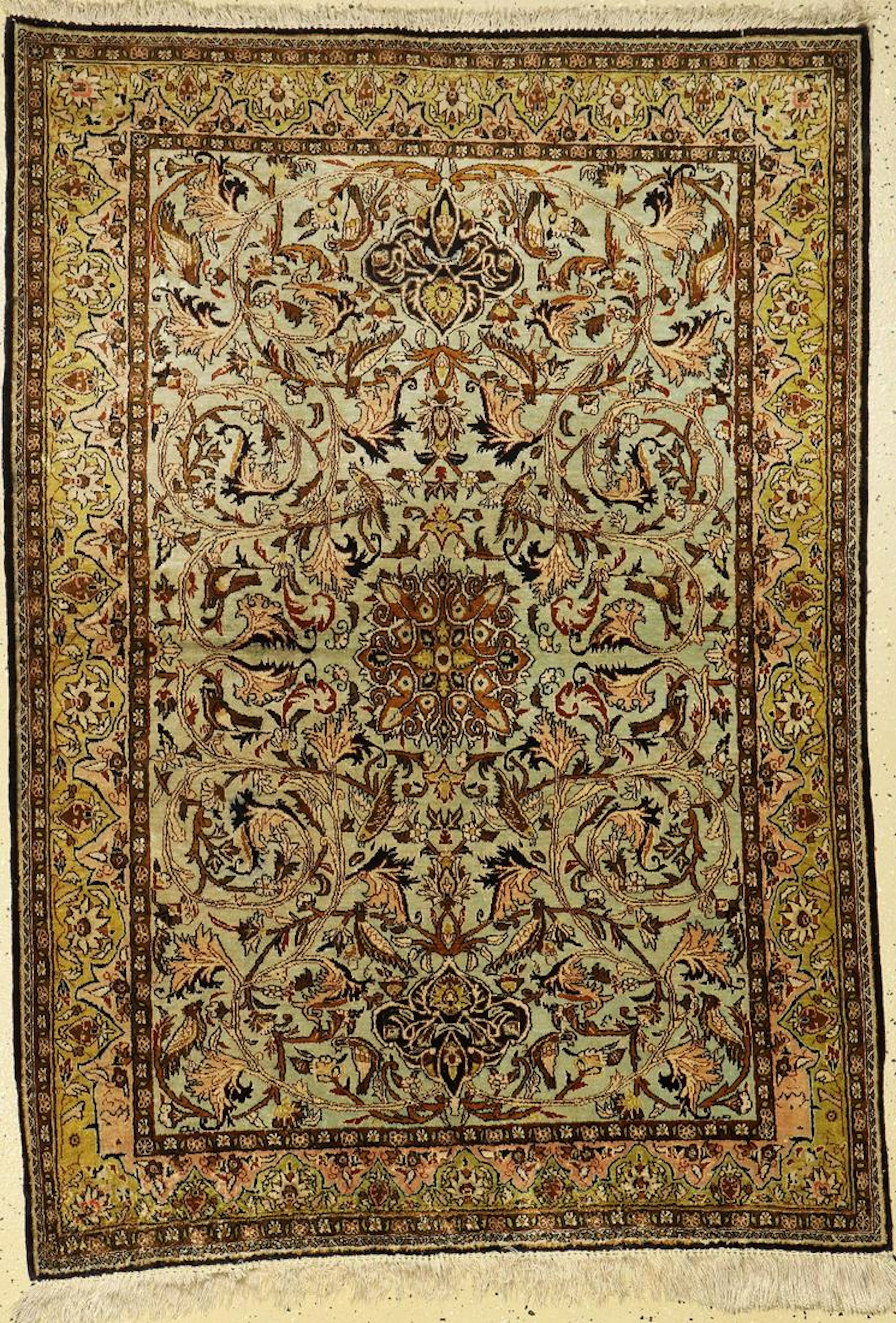 Qum silk, Persia, approx. 60 years, pure natural