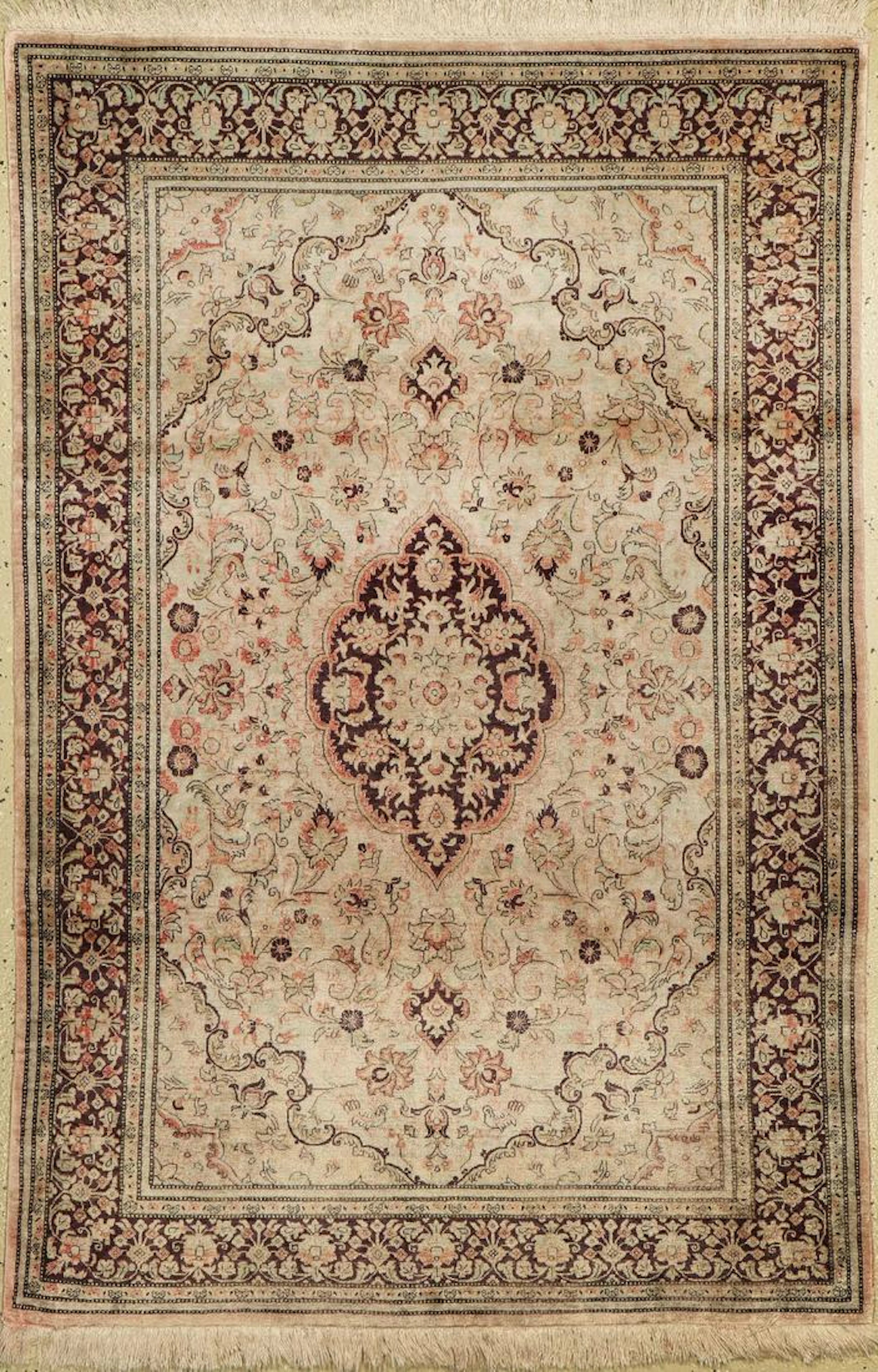 Qum silk, China, approx. 50 years, pure natural