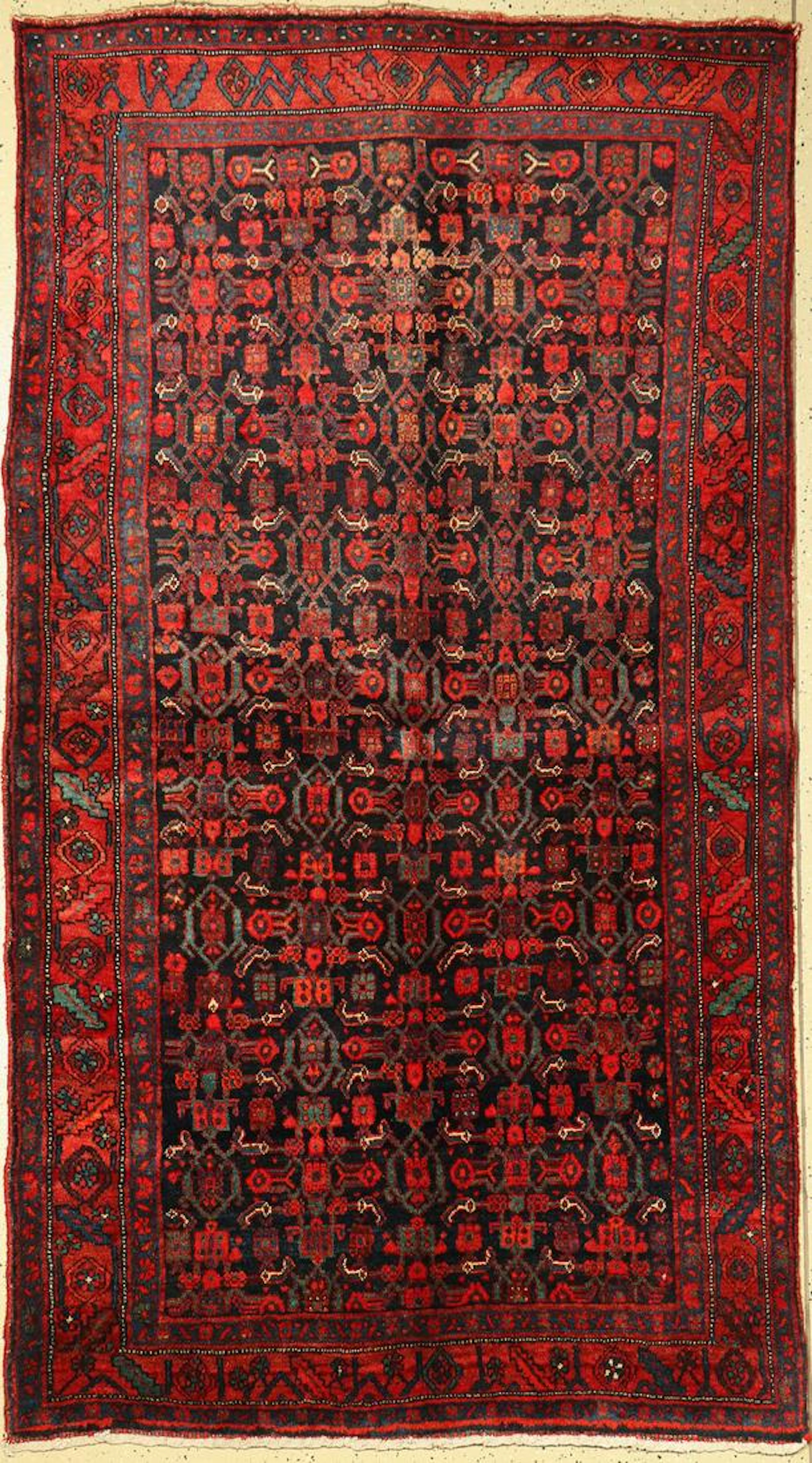 Kordi Bidjar old, Persia, around 1940, wool oncotto