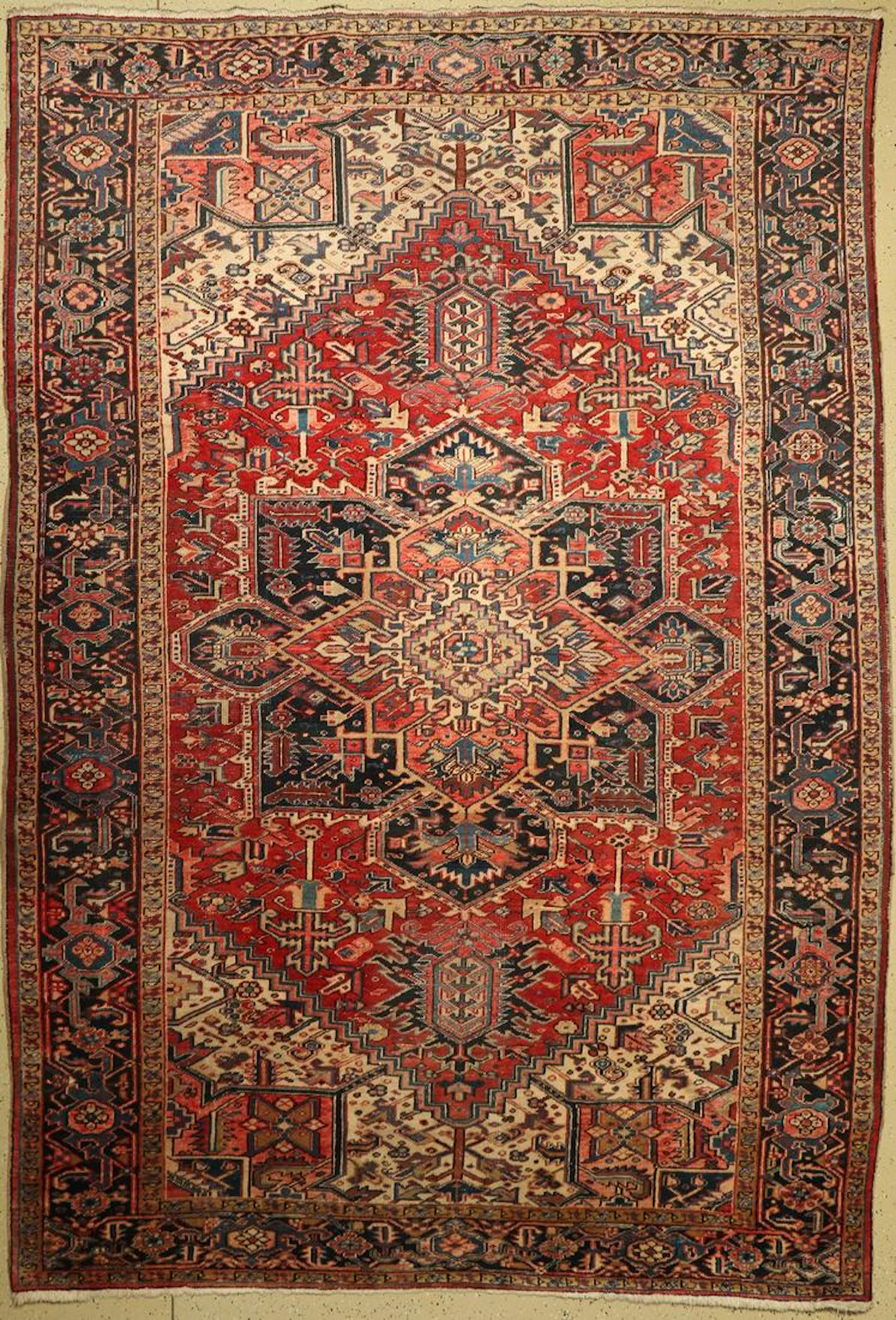 Heriz old, Persia, around 1950, wool on cotto