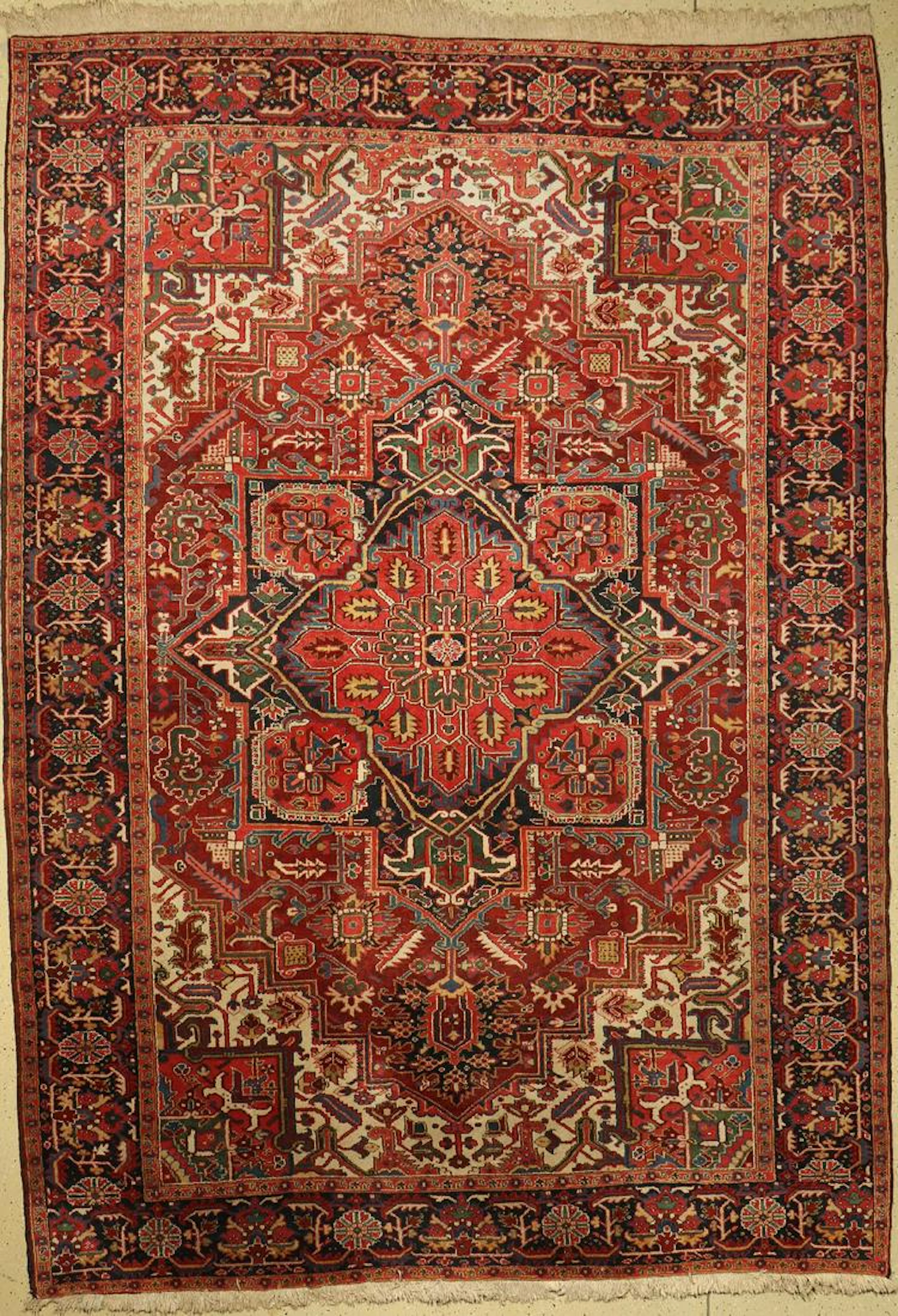 Heriz old, Persia, around 1940, wool on cotto