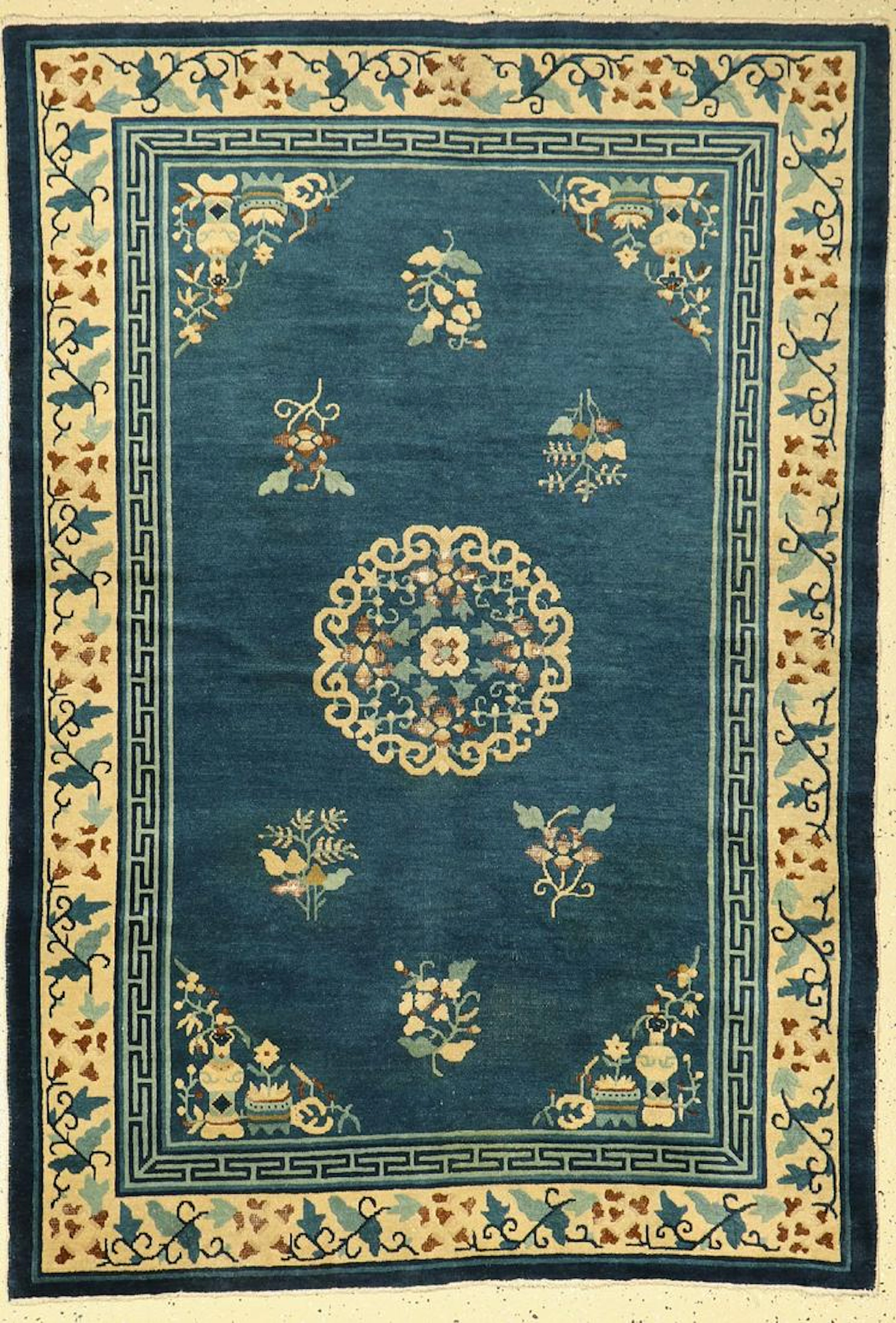 Beijing antique, China, around 1900, wool on cotto