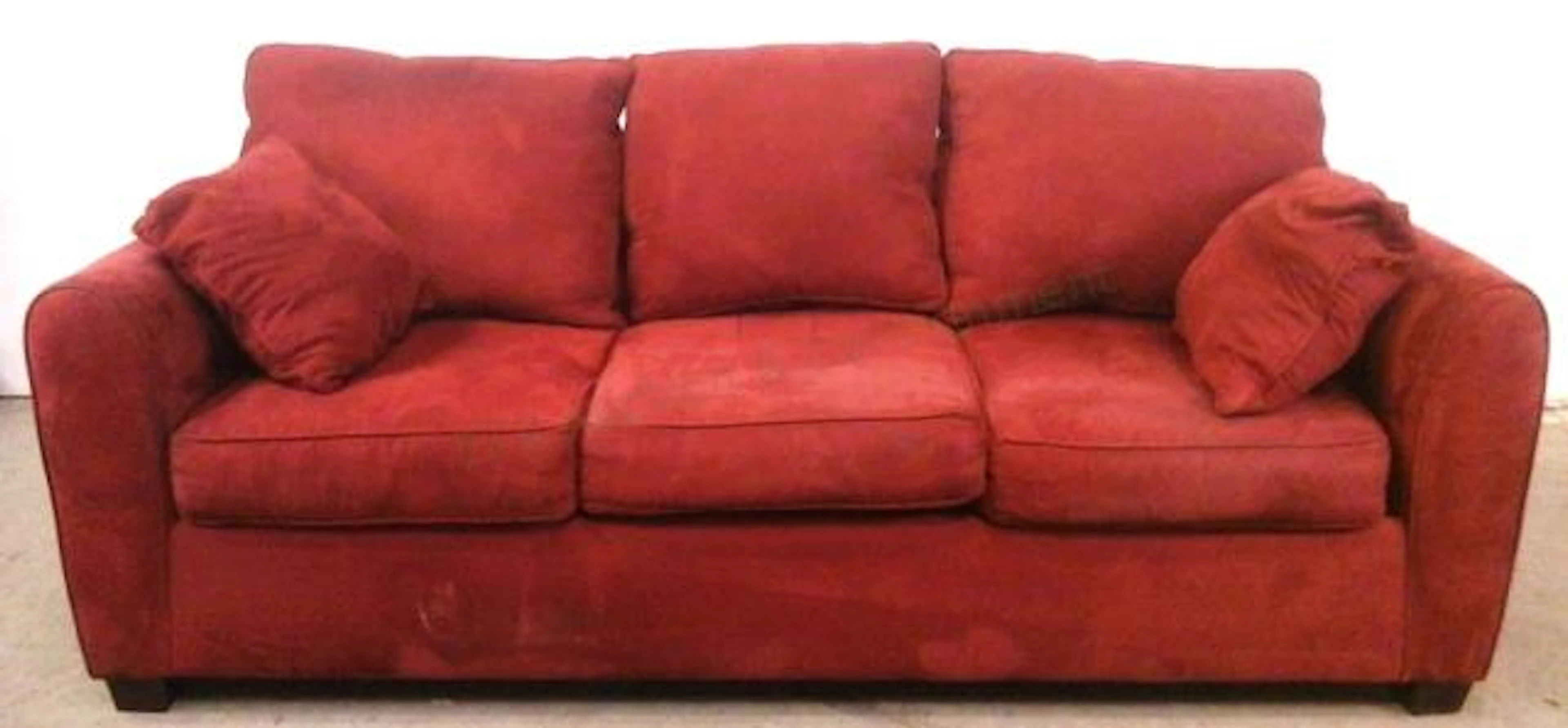 Bauhaus Microfiber Red Sofa