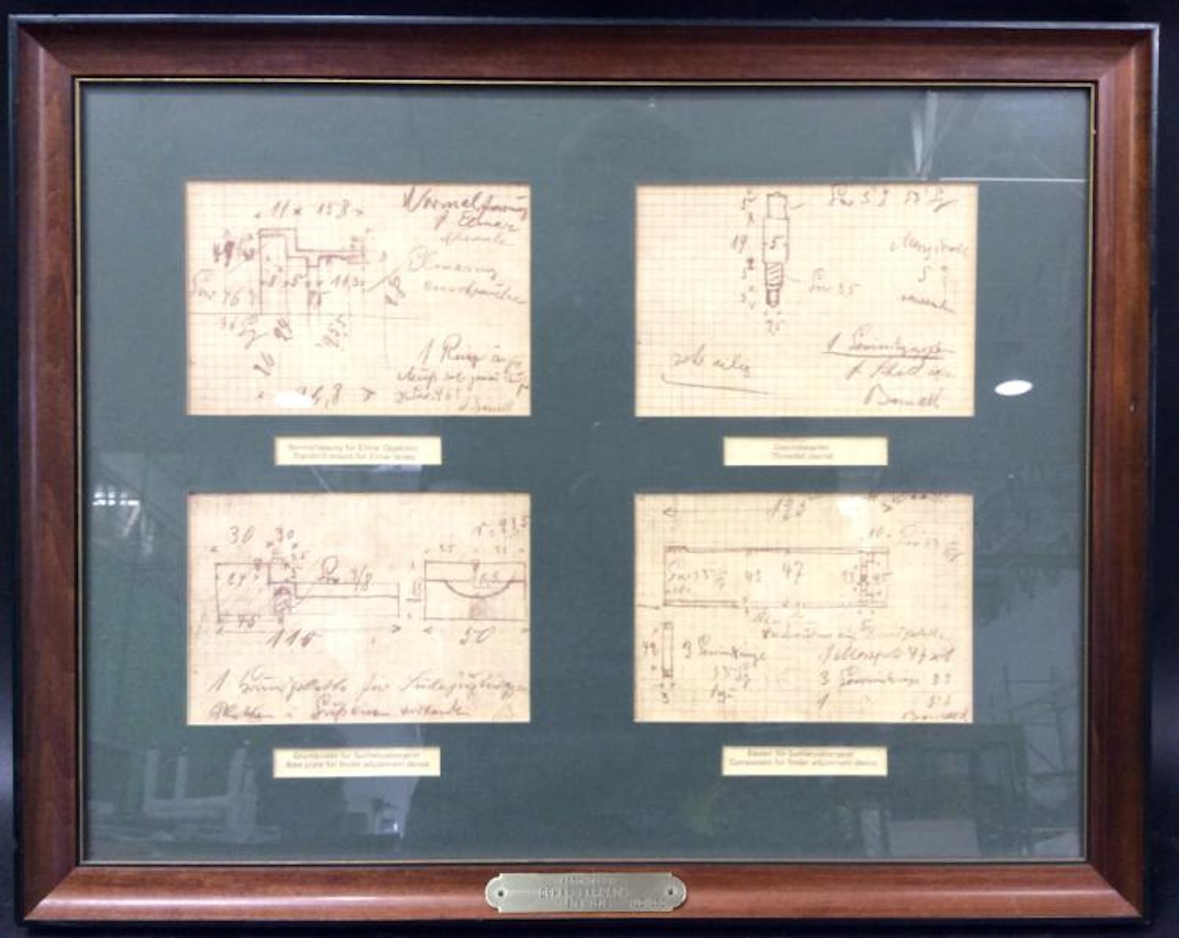Oskar Barnack Limited Edition Sketch Print Display