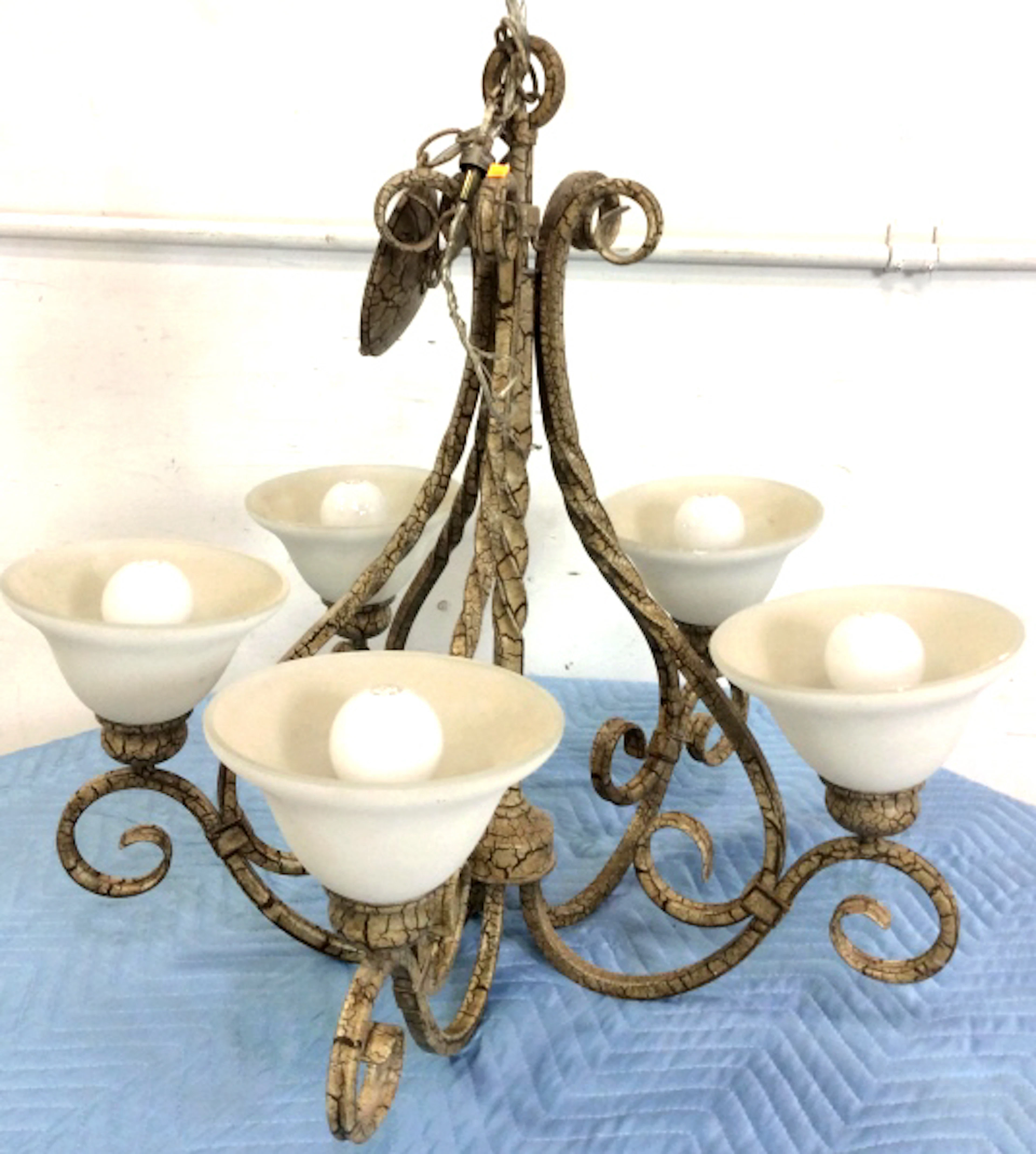 Rustic Tuscan Style 5arm Chandelier