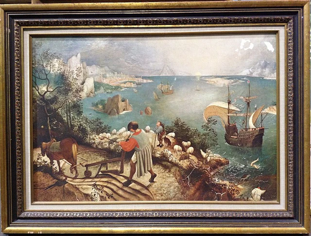 Pieter Brueghel Landscape Print Fall Of Icarus