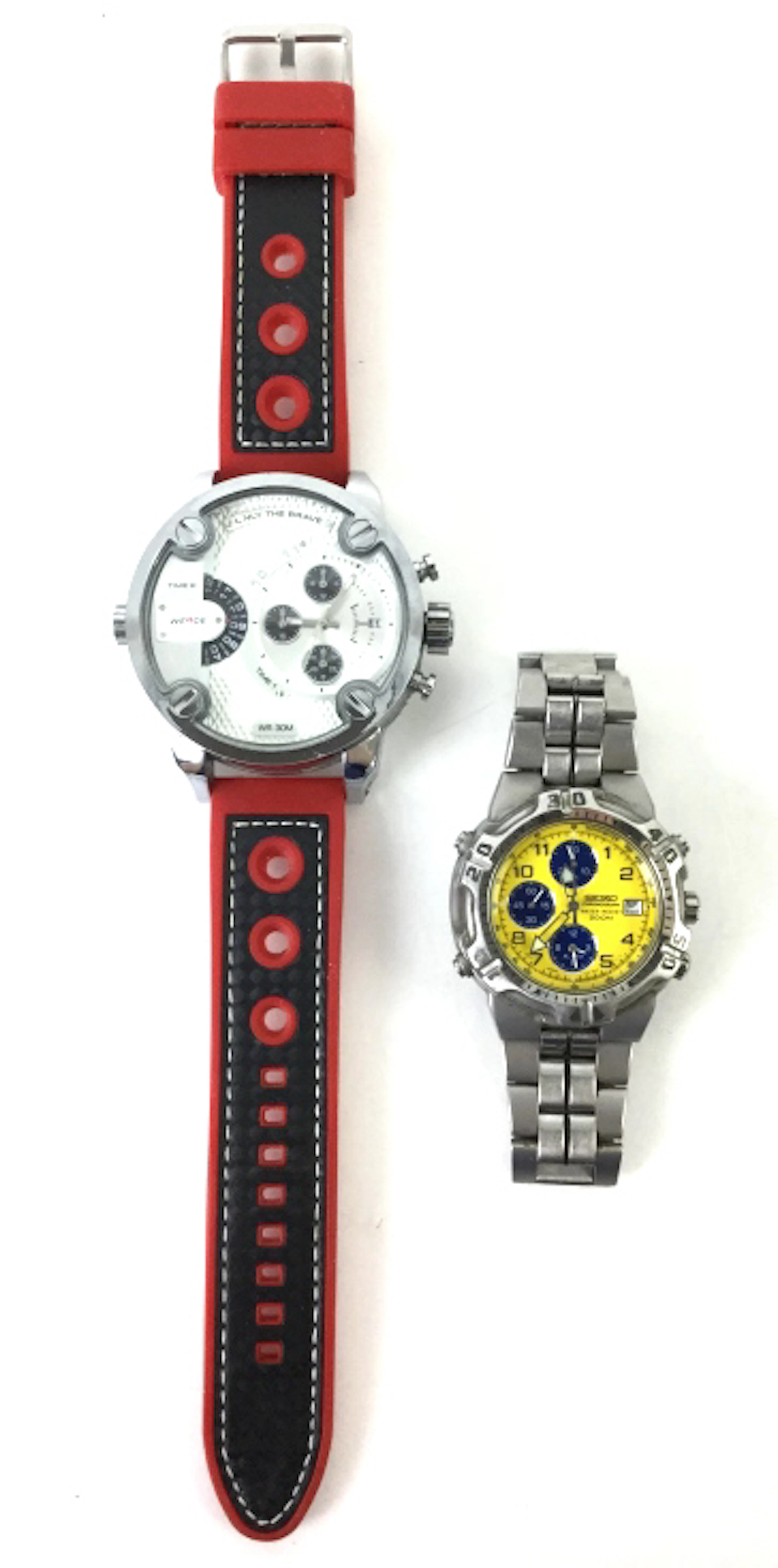 Weide Wh3301 & Seiko Zoom Chronograph Watches