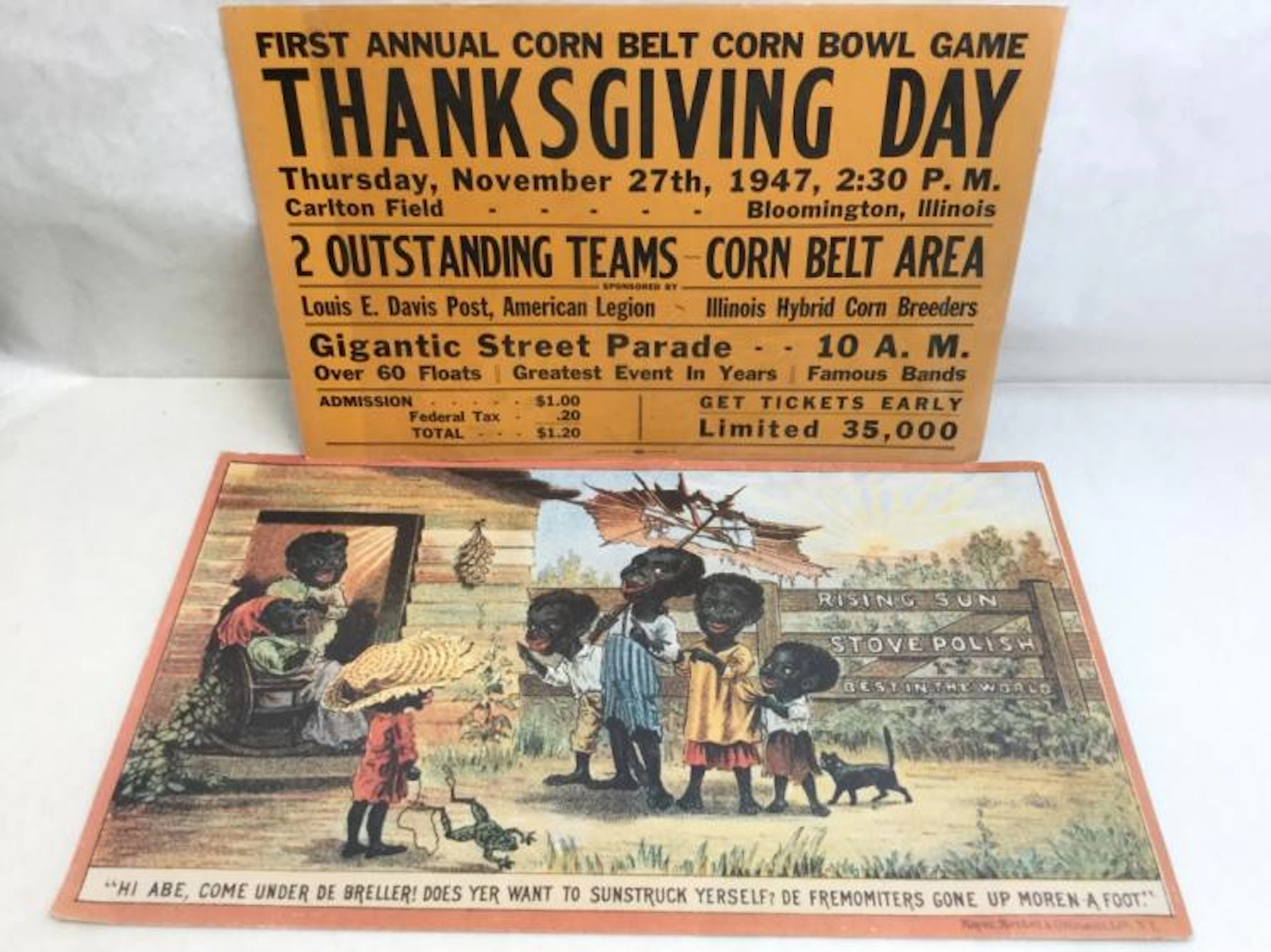 Black Americana Poster Print & Vintage Bowl Game