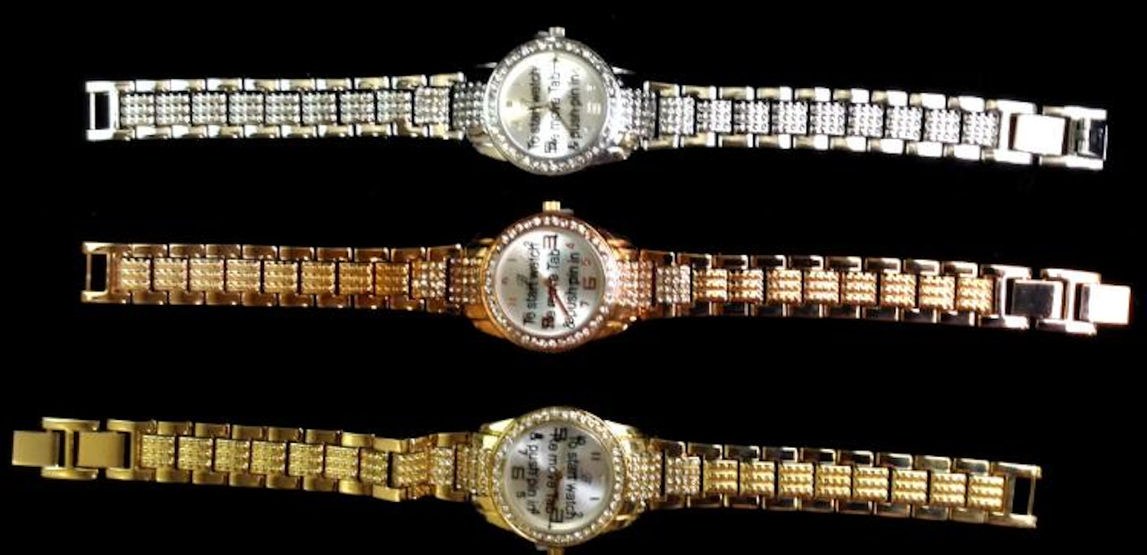 (3) New Burgi Fashion Watches Quartz Movement