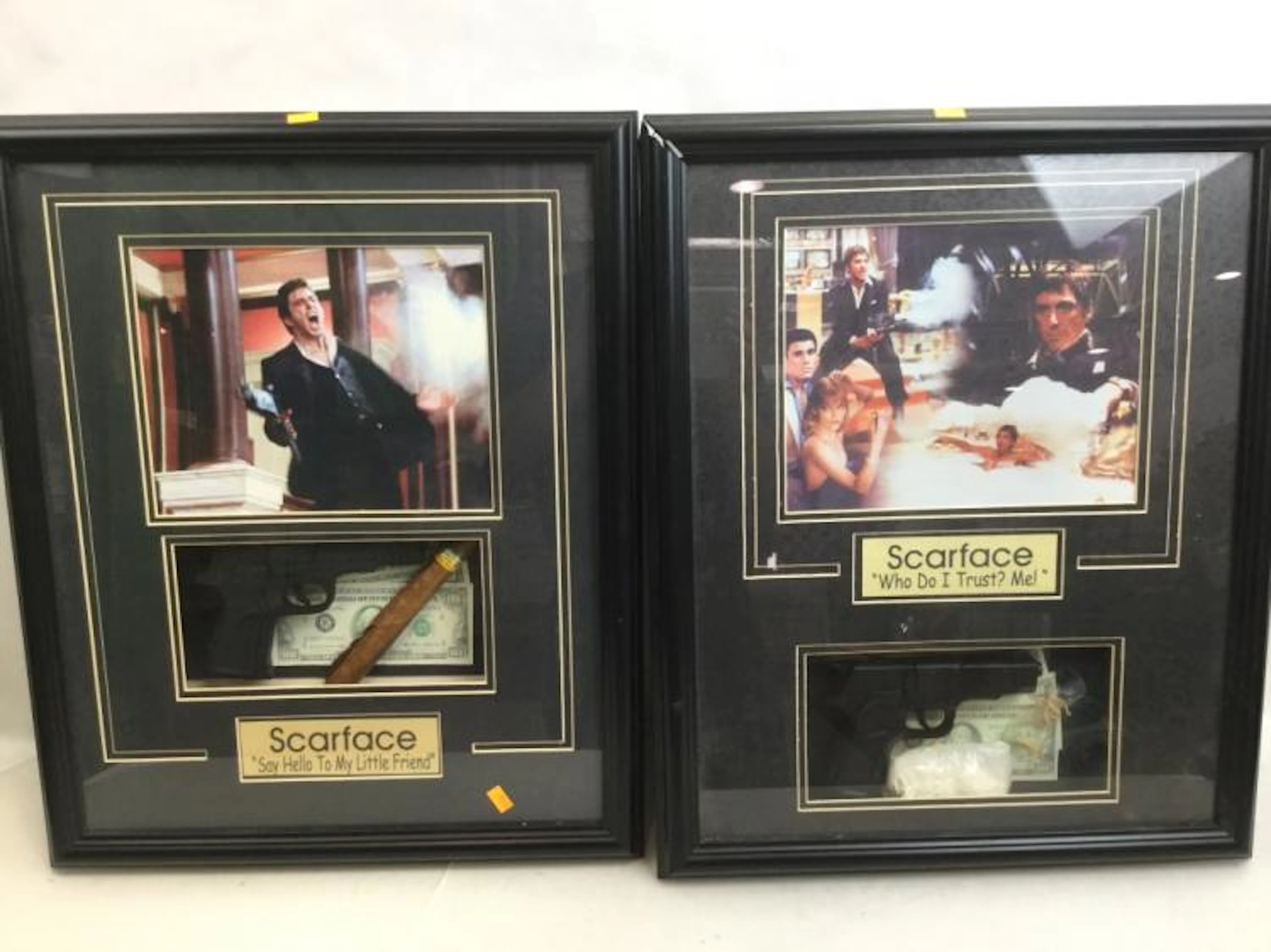 2pc Scarface Memorabilia Framed Print Shadow Box