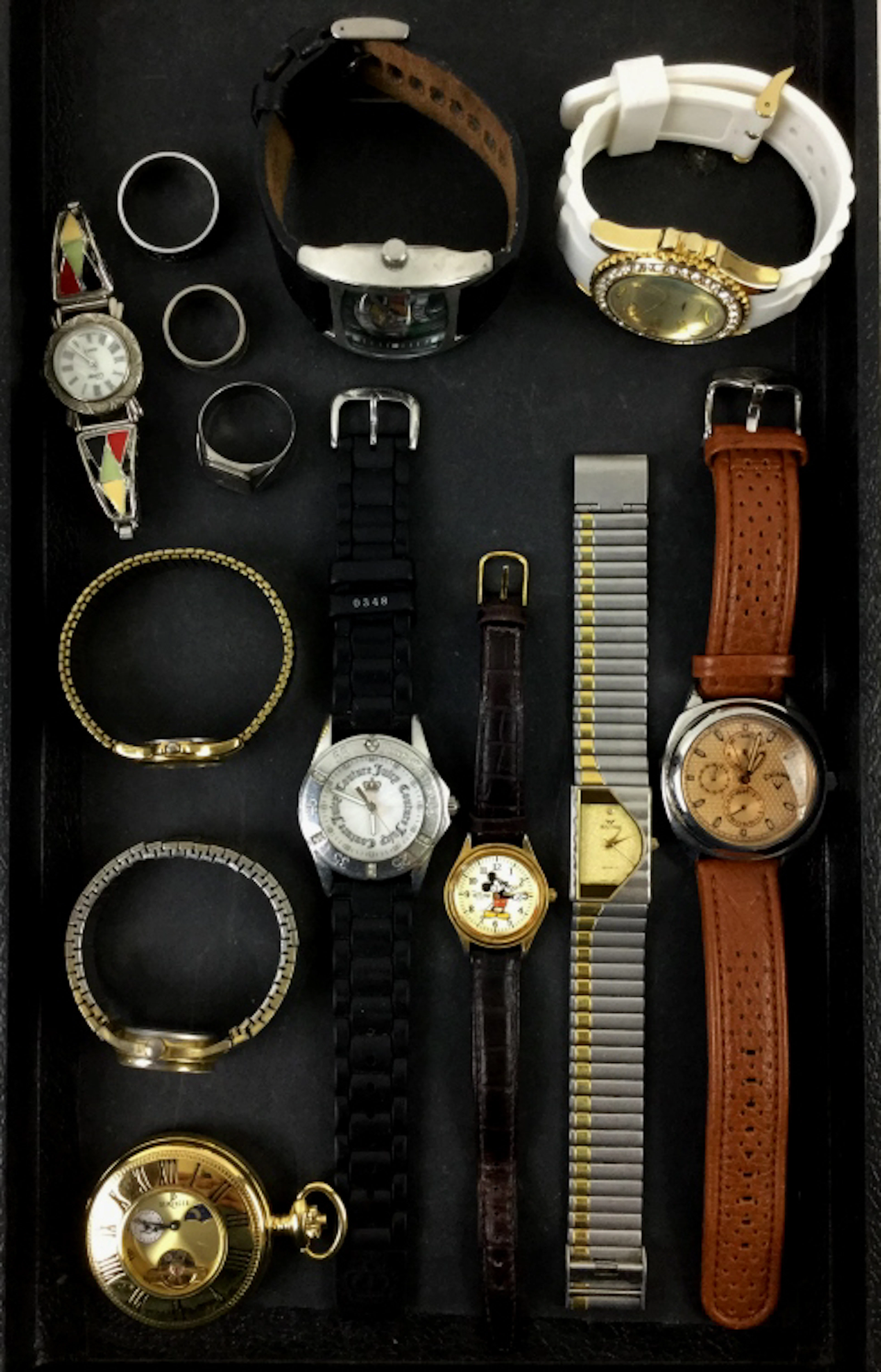 Assorted Watches & Rings W/ Waltham, Callaway