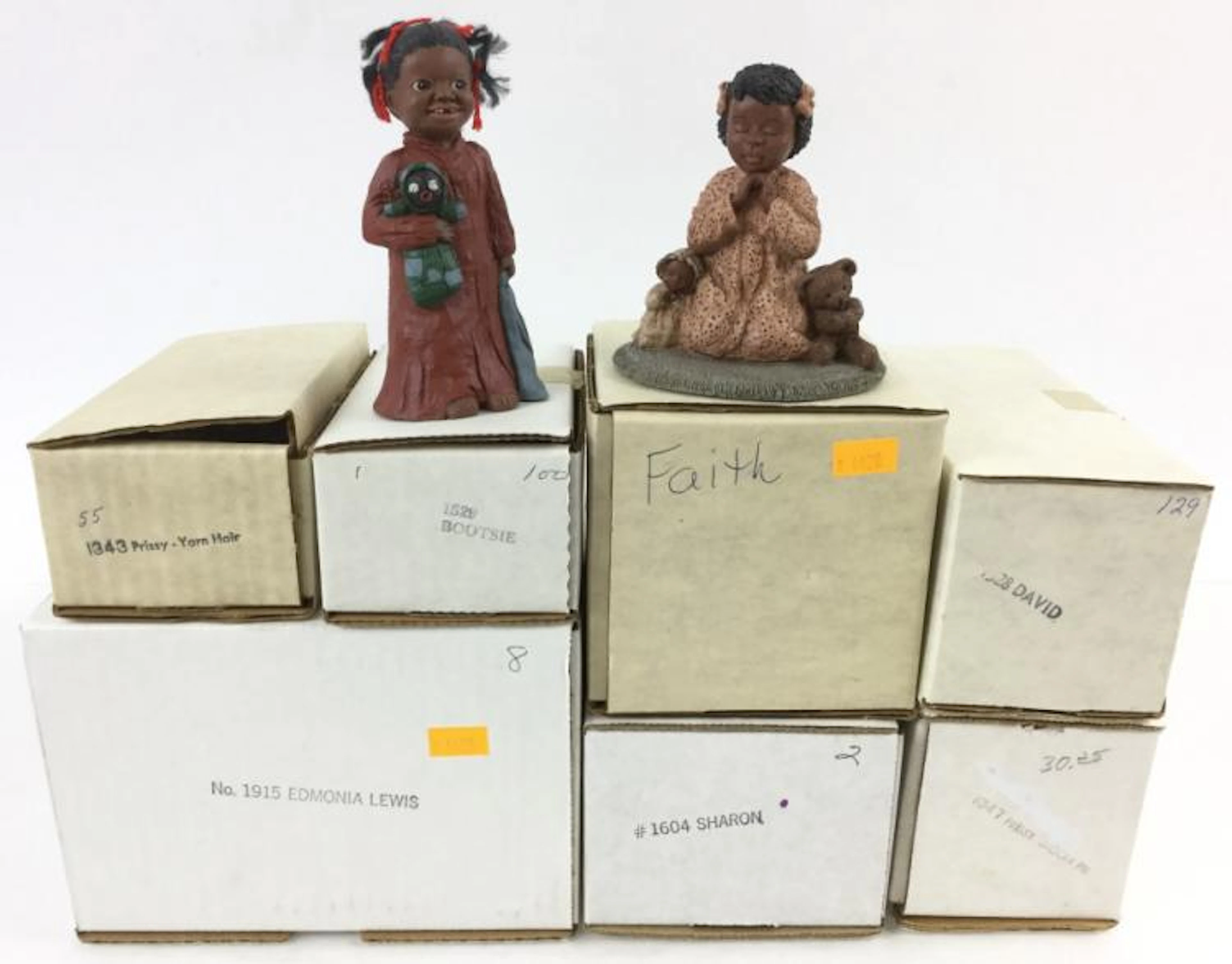 (7) All God's Children Black Americana Figurines