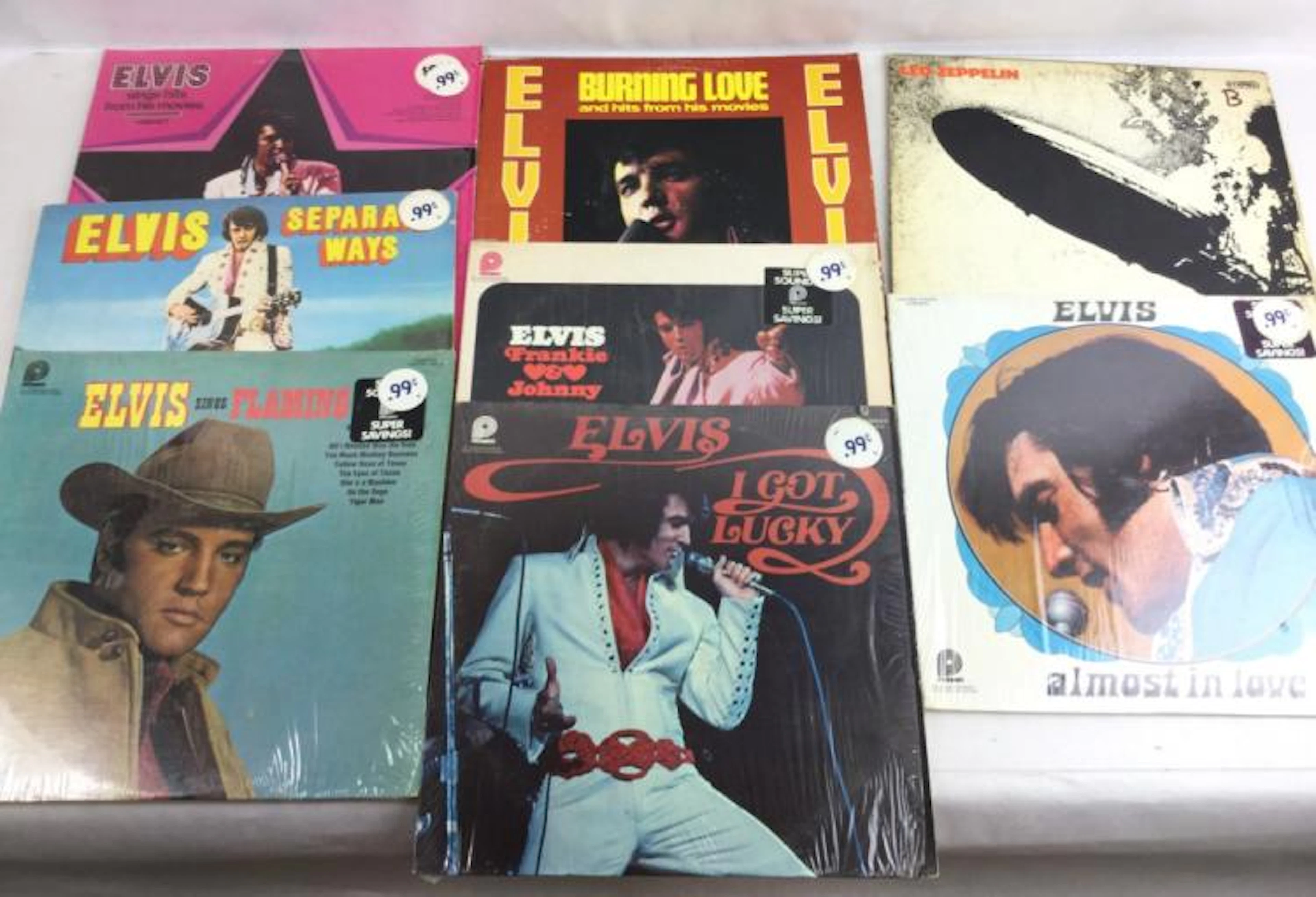 (7) Vtg. Elvis Presley Lp Vinyl Records