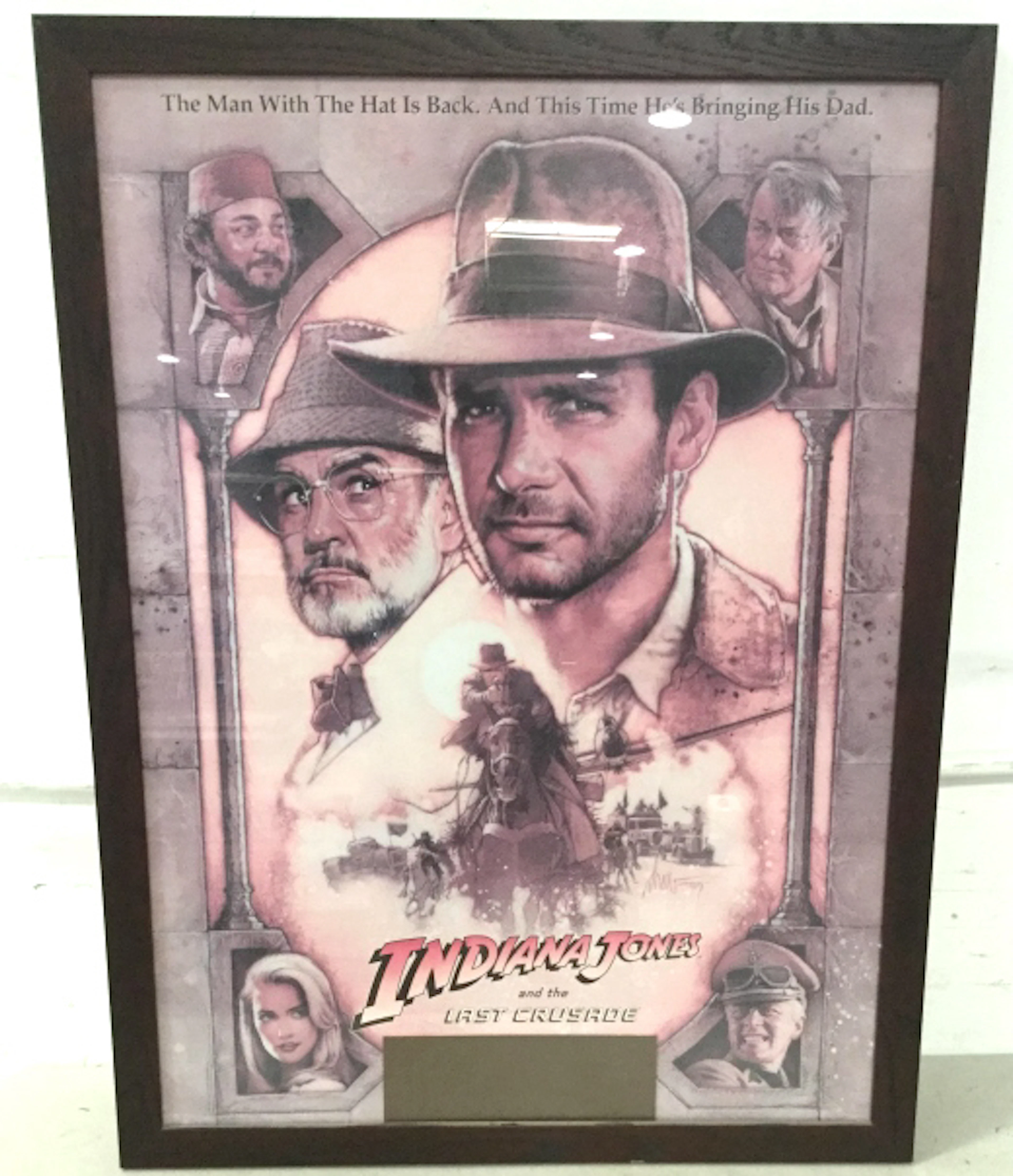 Horizon Art Wood Framed Indiana Jones Movie Poster