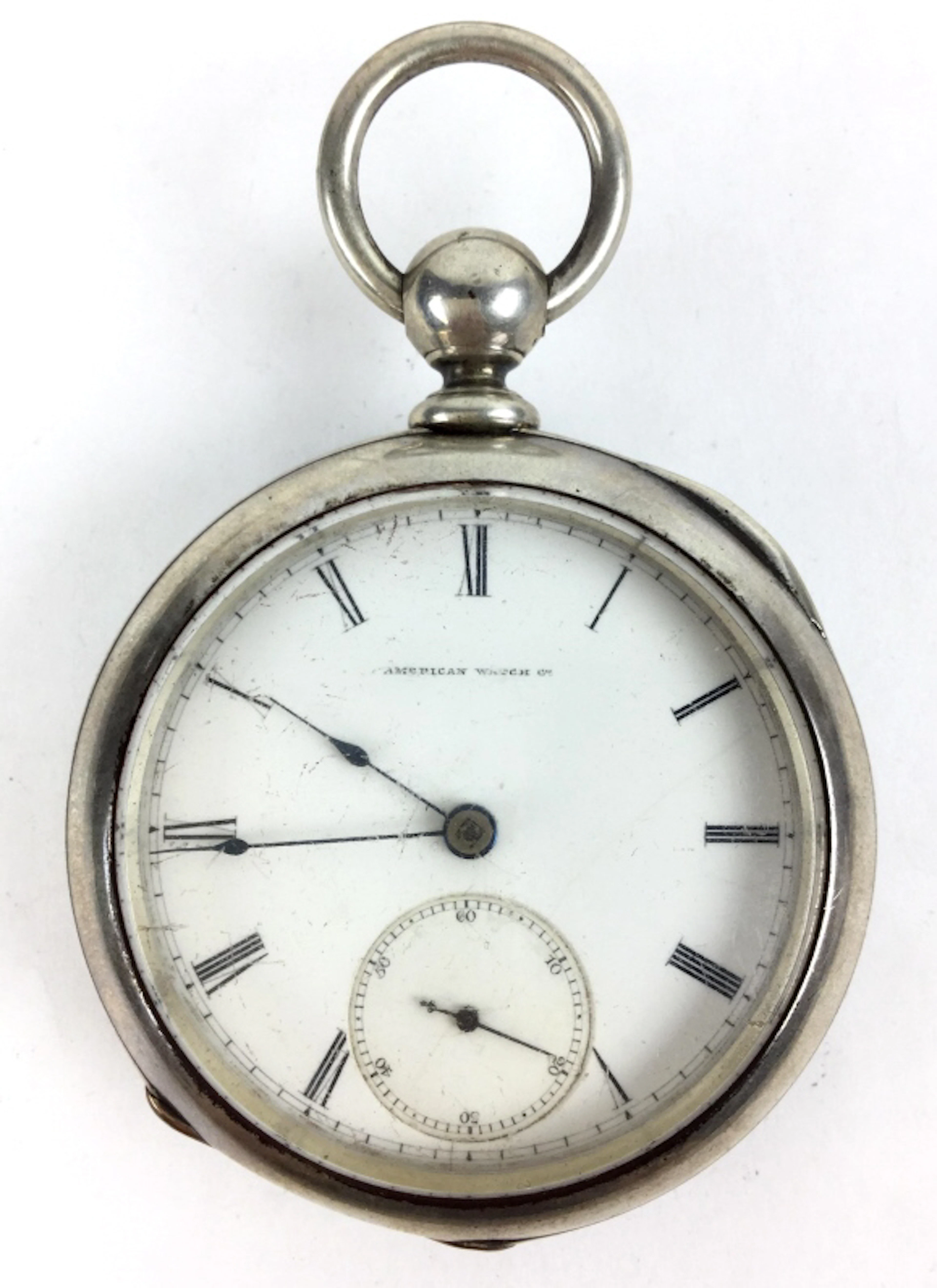 C.1866 Waltham 11j Coin Silver Pocket Watch