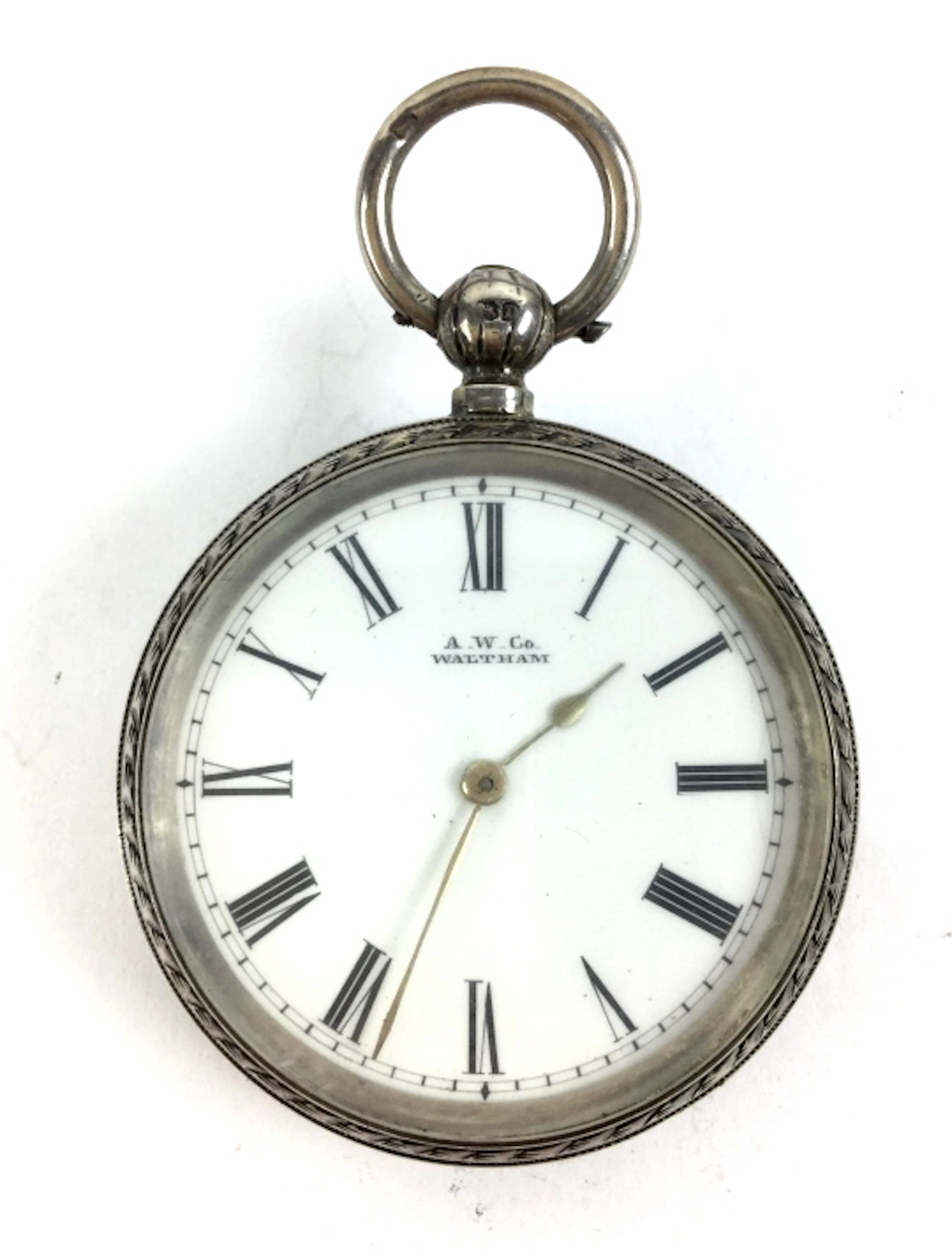 C.1886 Waltham 7j Sterling Silver Pocket Watch