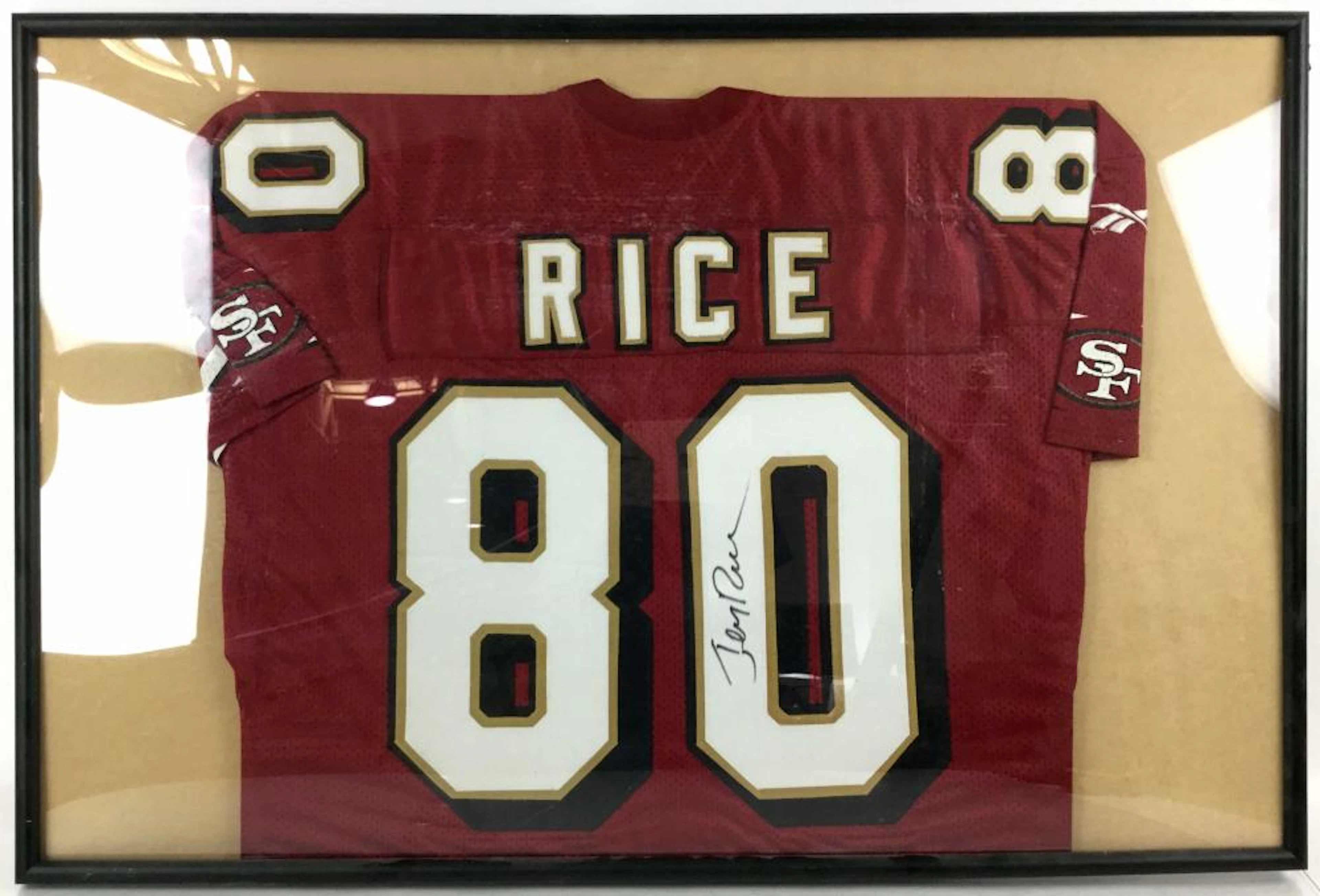 Jerry Rice Autographed Football Jersey