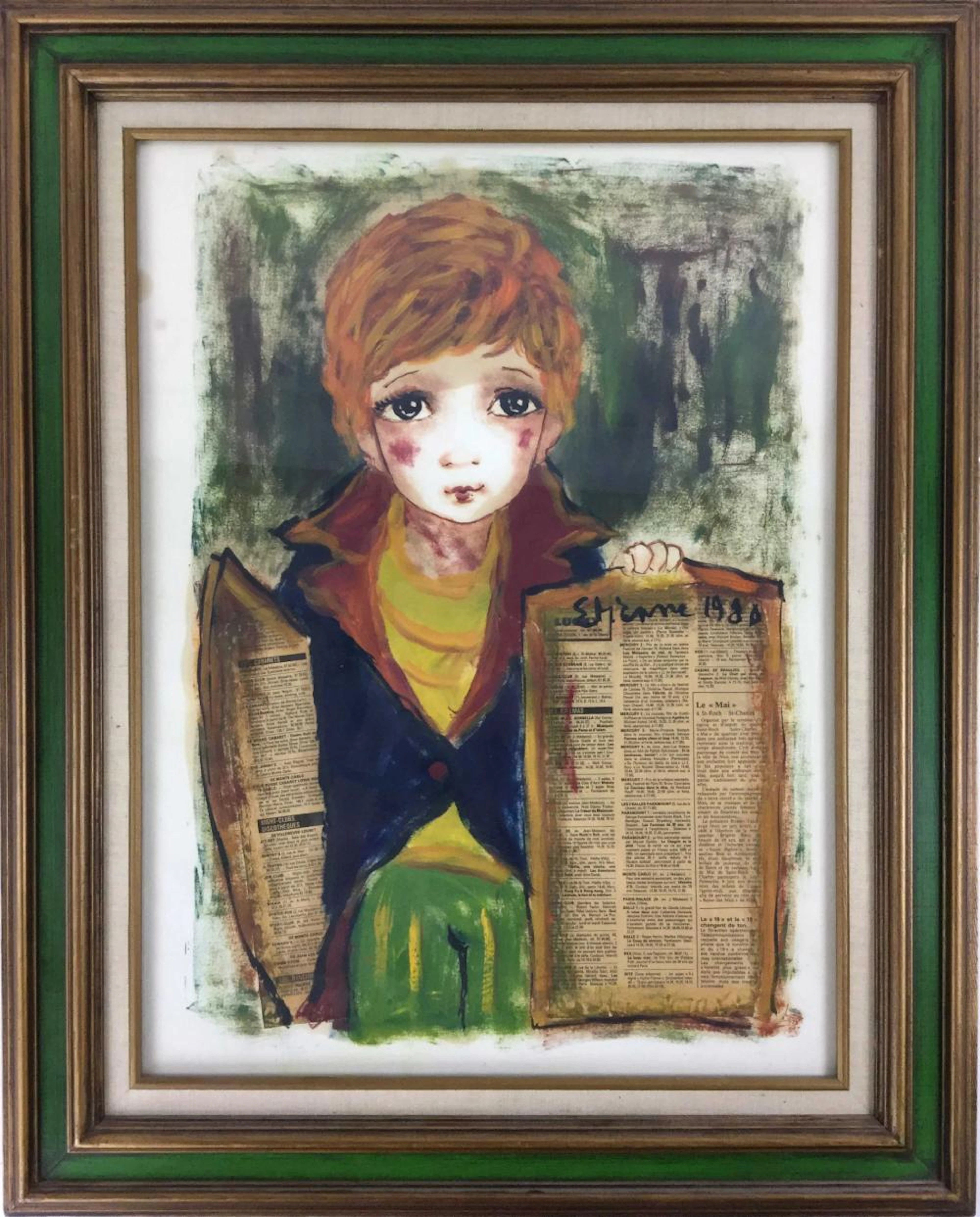 Roger Etienne (1923-2011) Original Mixed Media Art