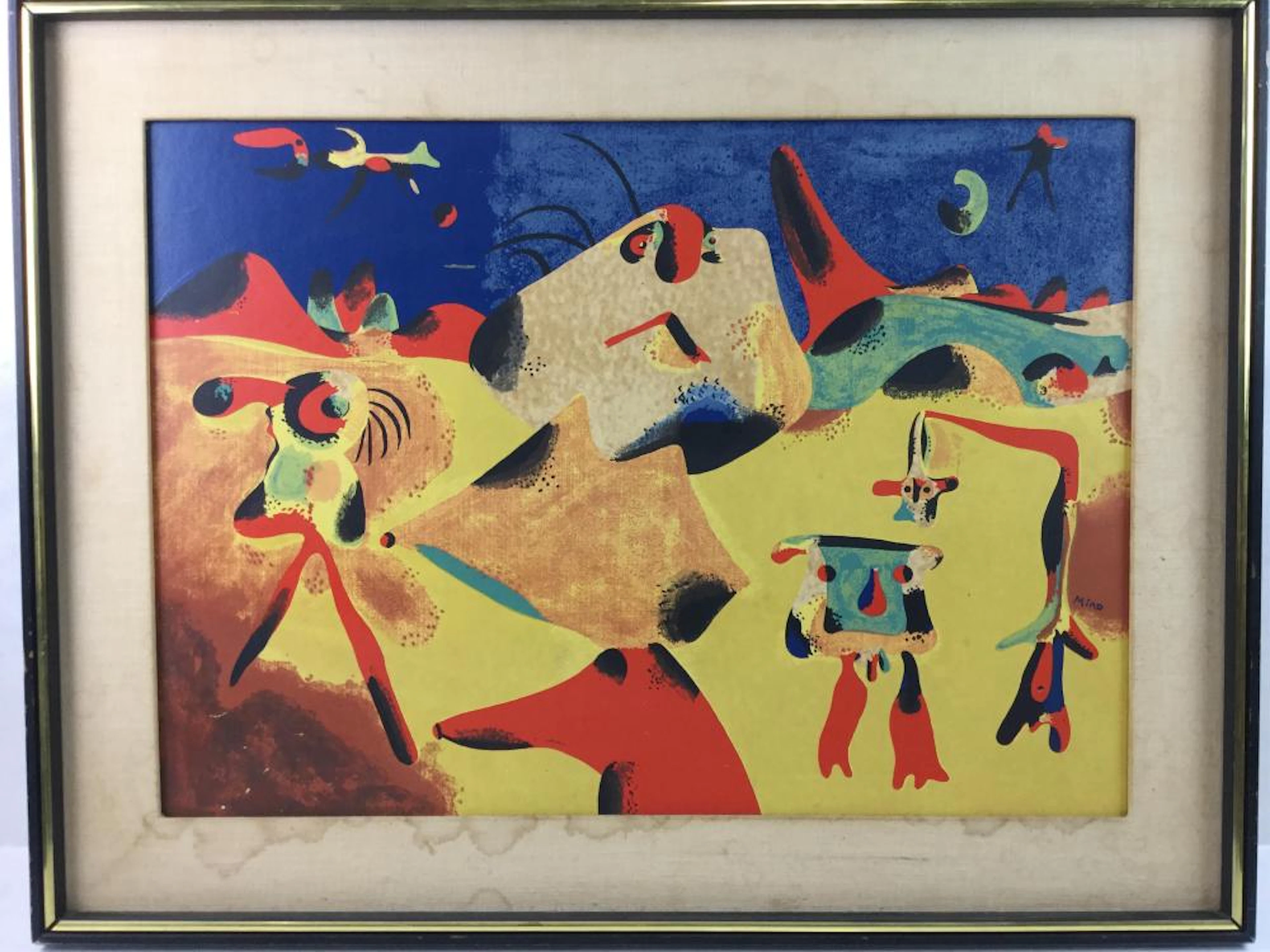 Framed Art Print By Artist Joan Miro