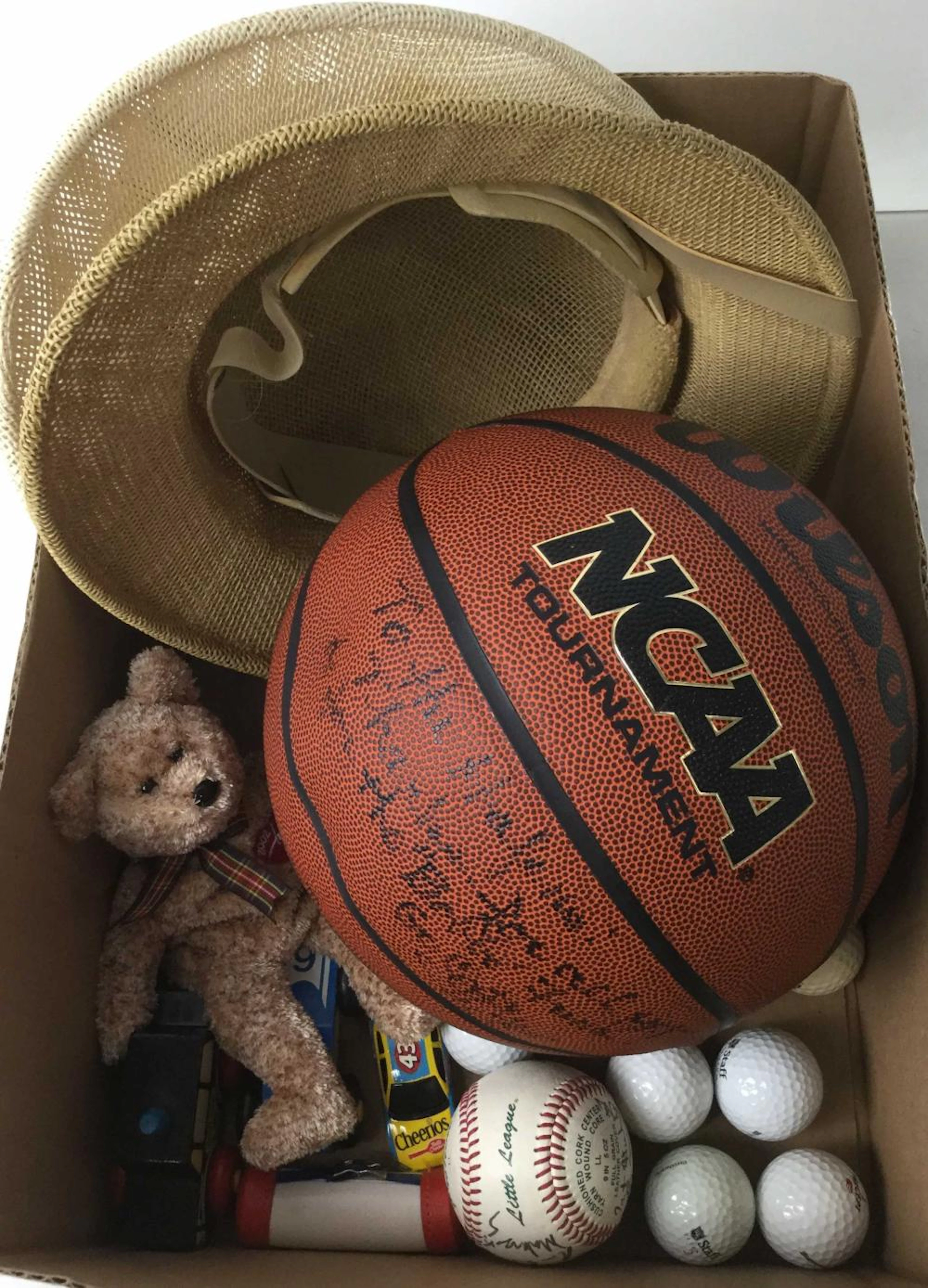 (2) Cool Air Sun Helmets, Assorted Balls & Toys