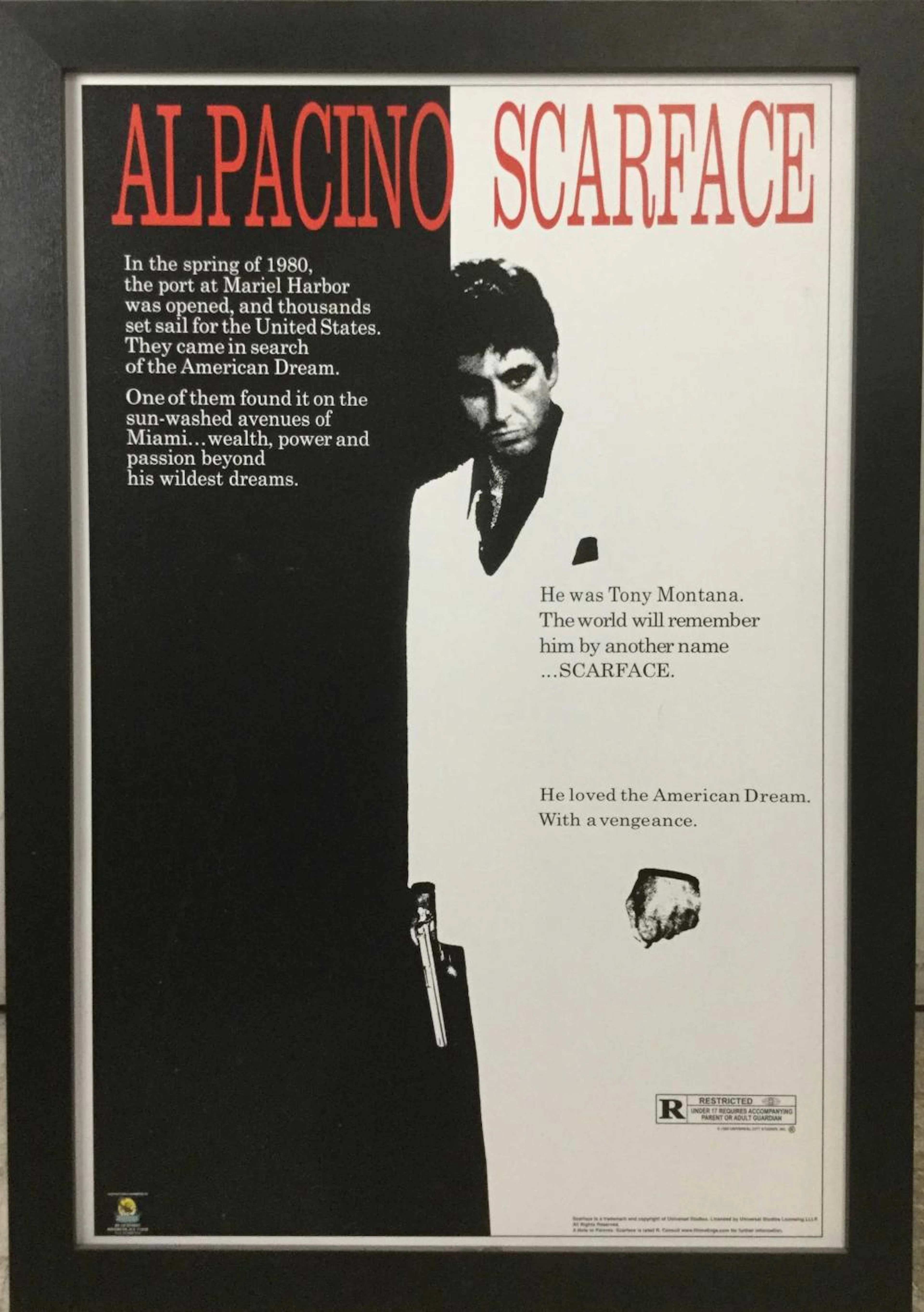 Scarface Movie Print On Board