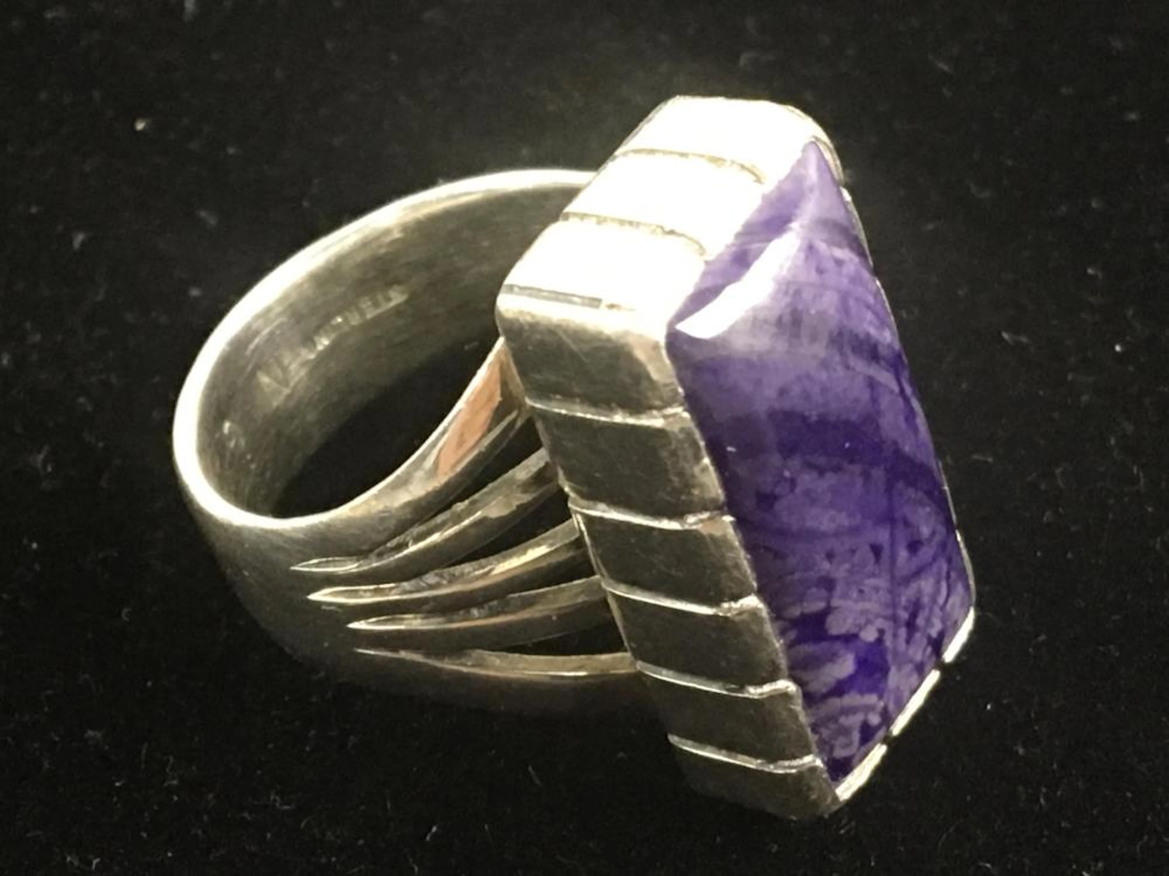 Nelson Garcia Sterling & Charoite Ring