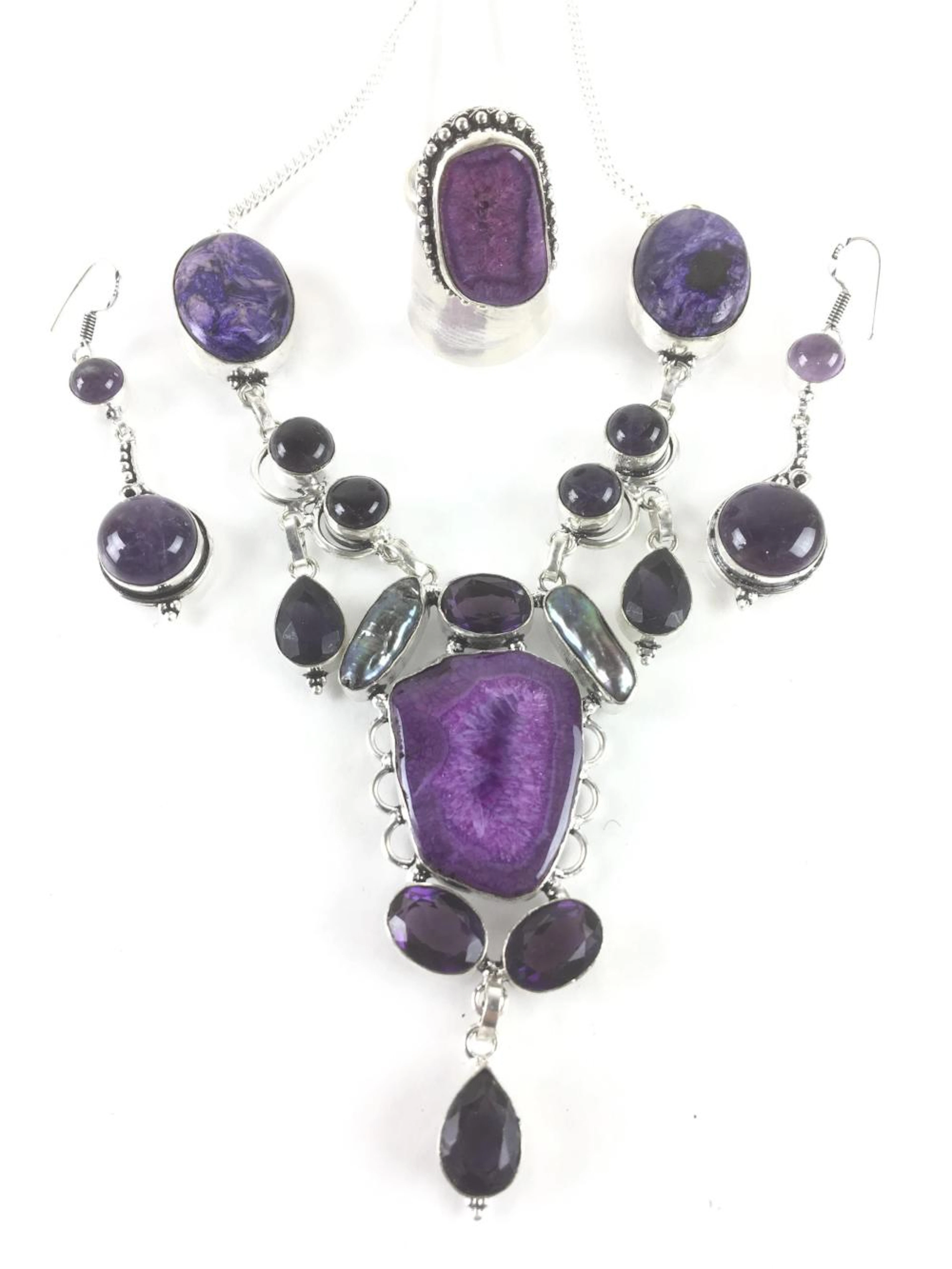 Fashion Jewelry Necklace, Earrings, & Ring