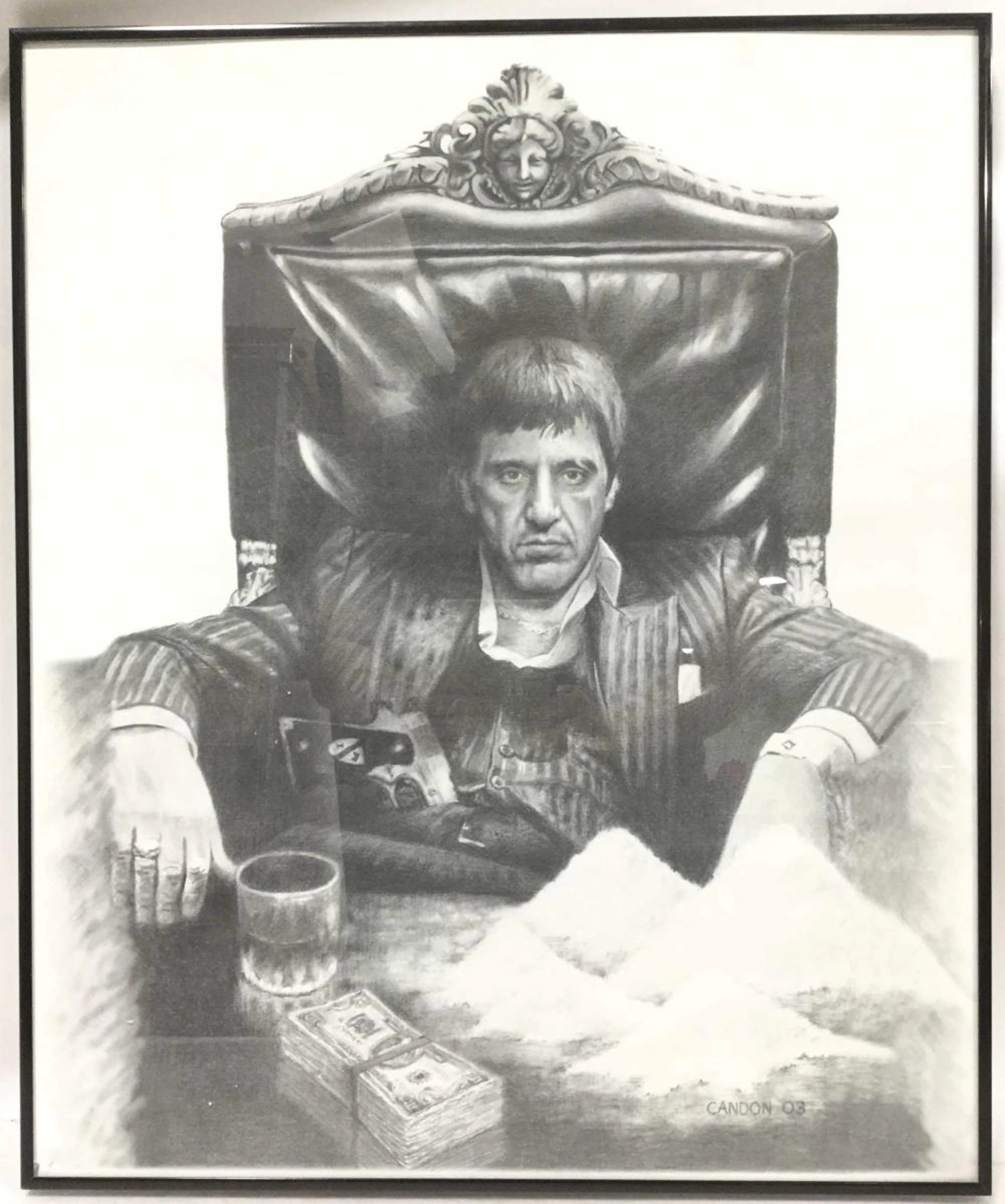 Kevin Candon 2003 Al Pacino Scarface Art Print