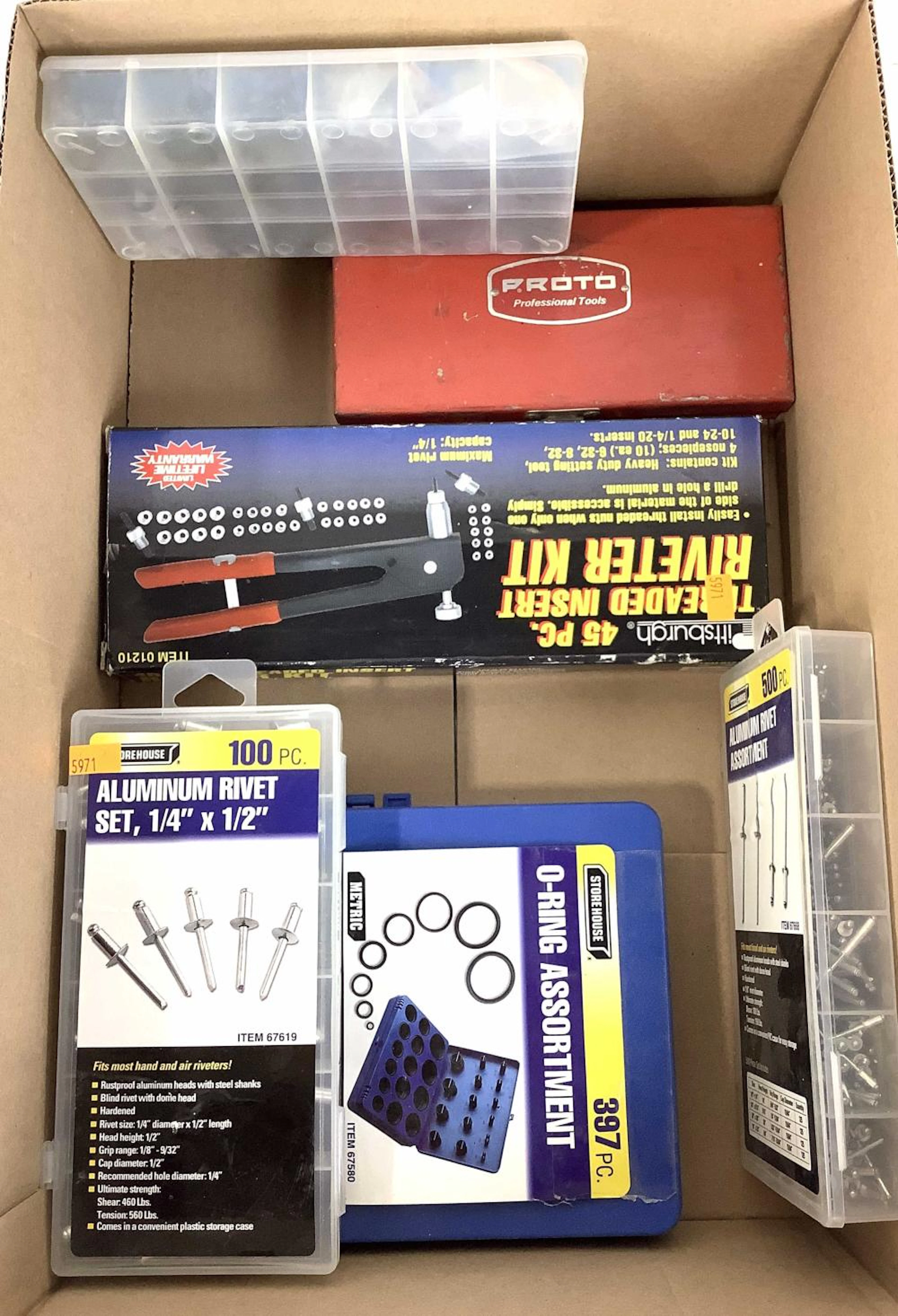 Aluminum Rivets, O-ring Assortment