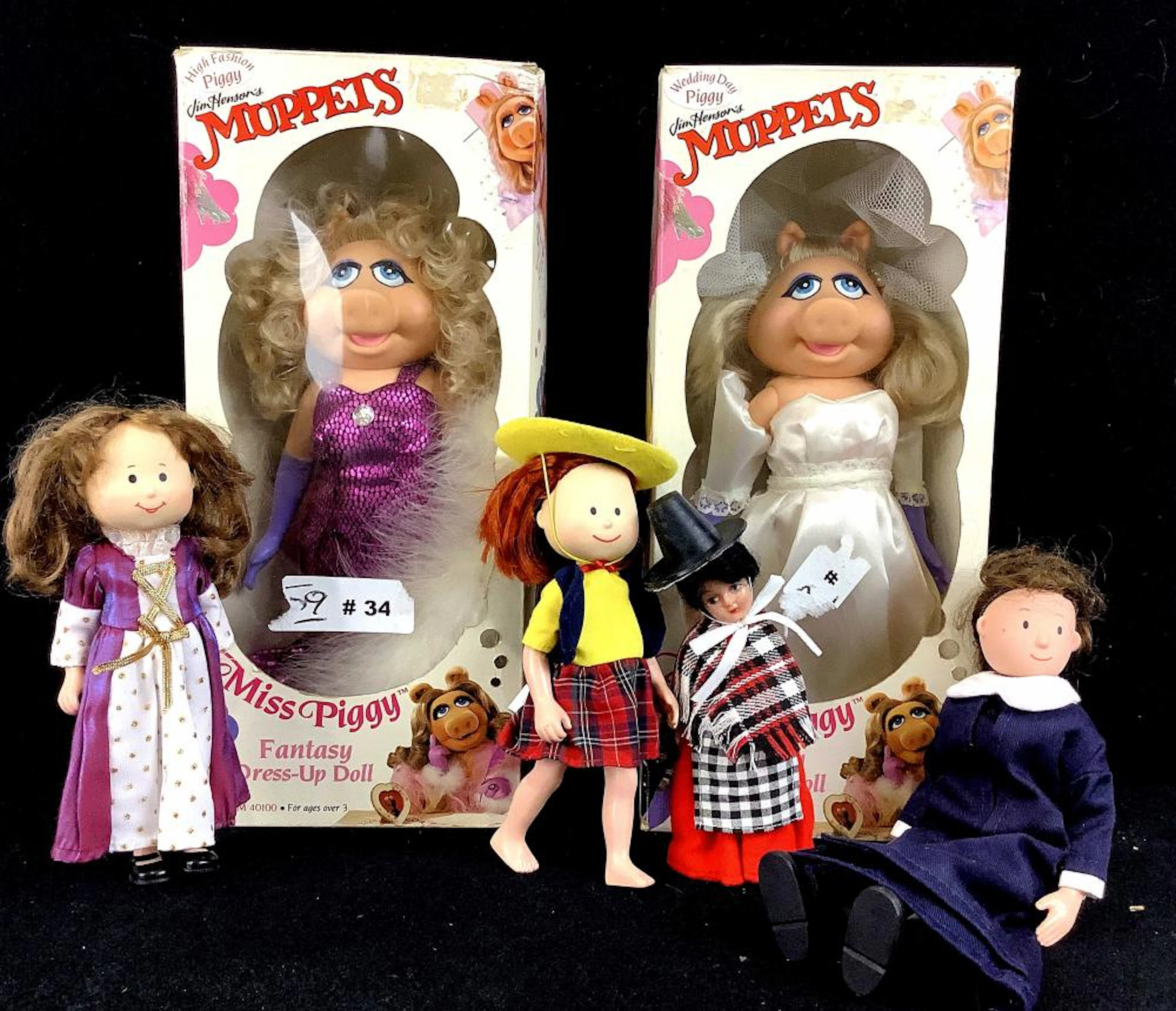 Vintage Muppets Miss Piggy Dolls, Eden Toys