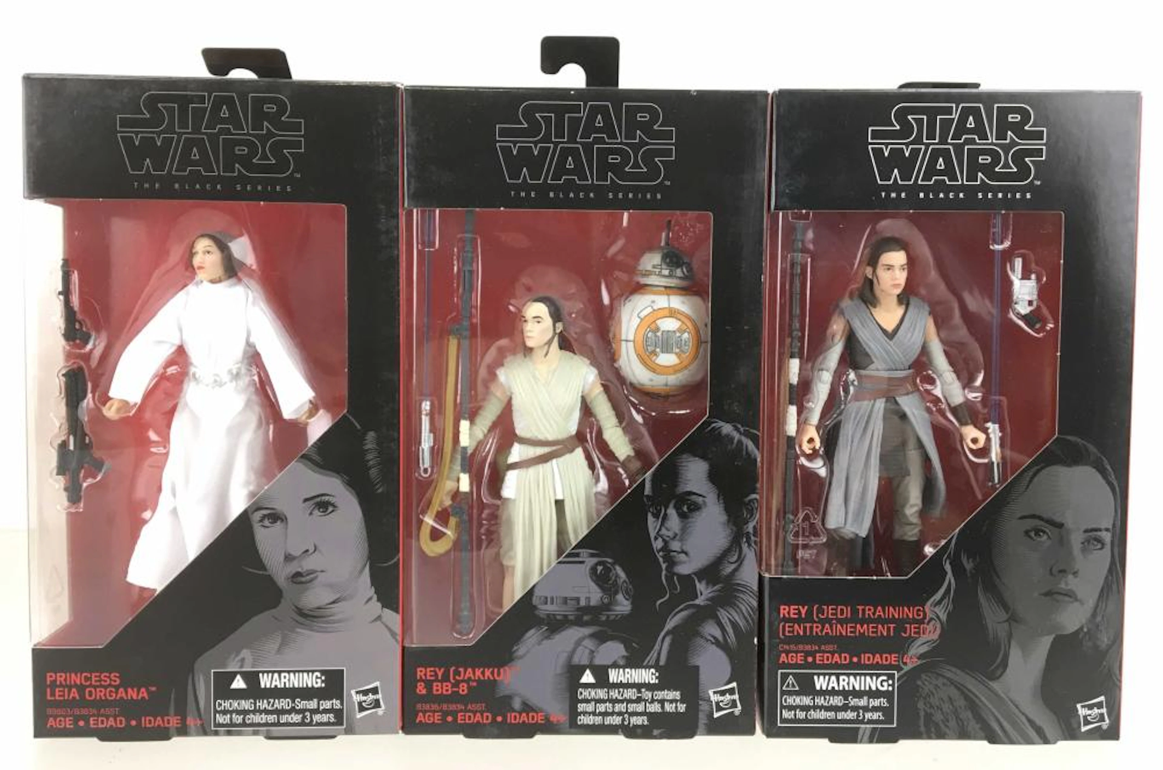 (3) Star Wars The Black Series Action Figures