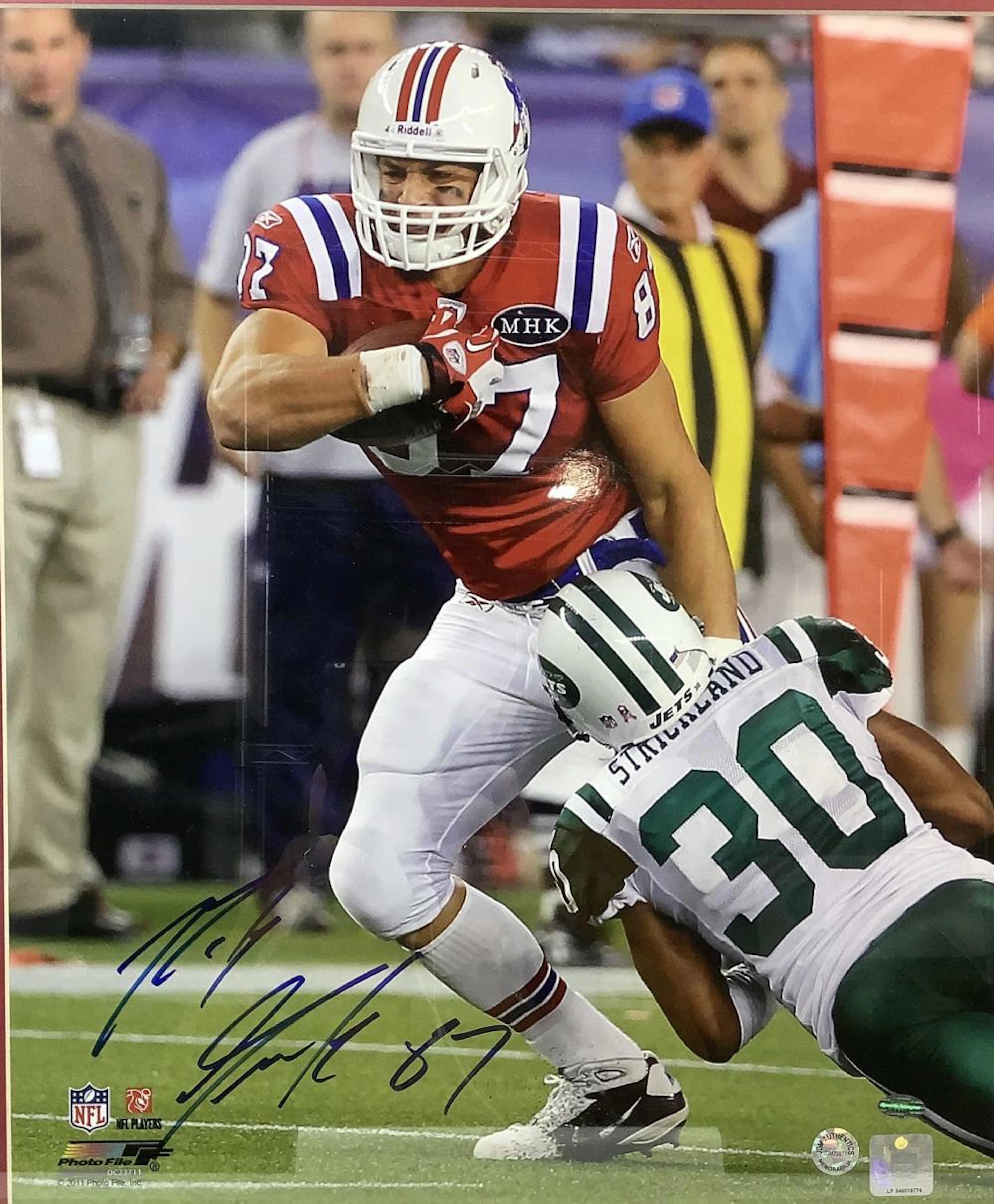 Rob Gronkowski NFL Patriots Autographed Photo