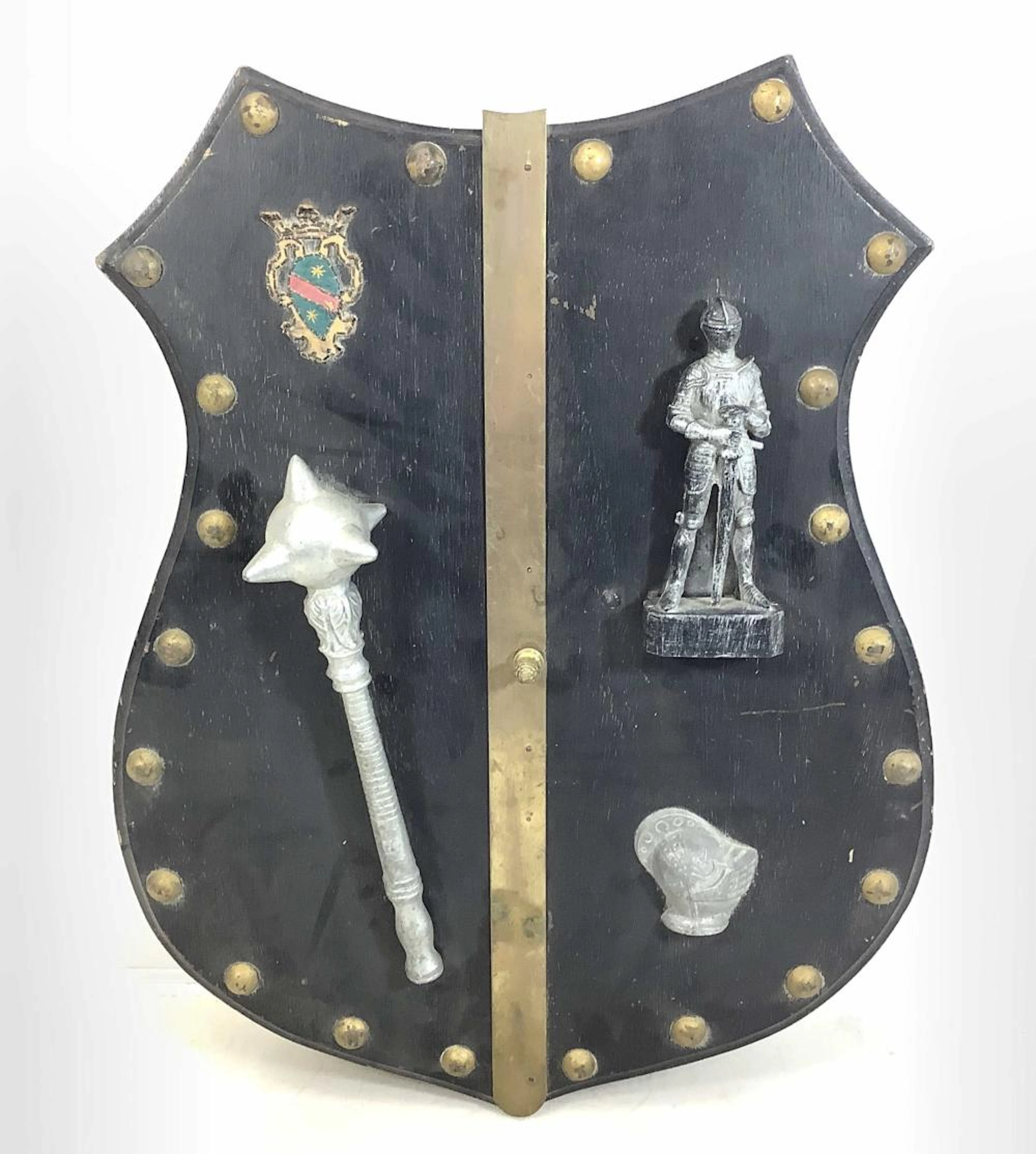 Medieval Style Shield Wall Cabinet