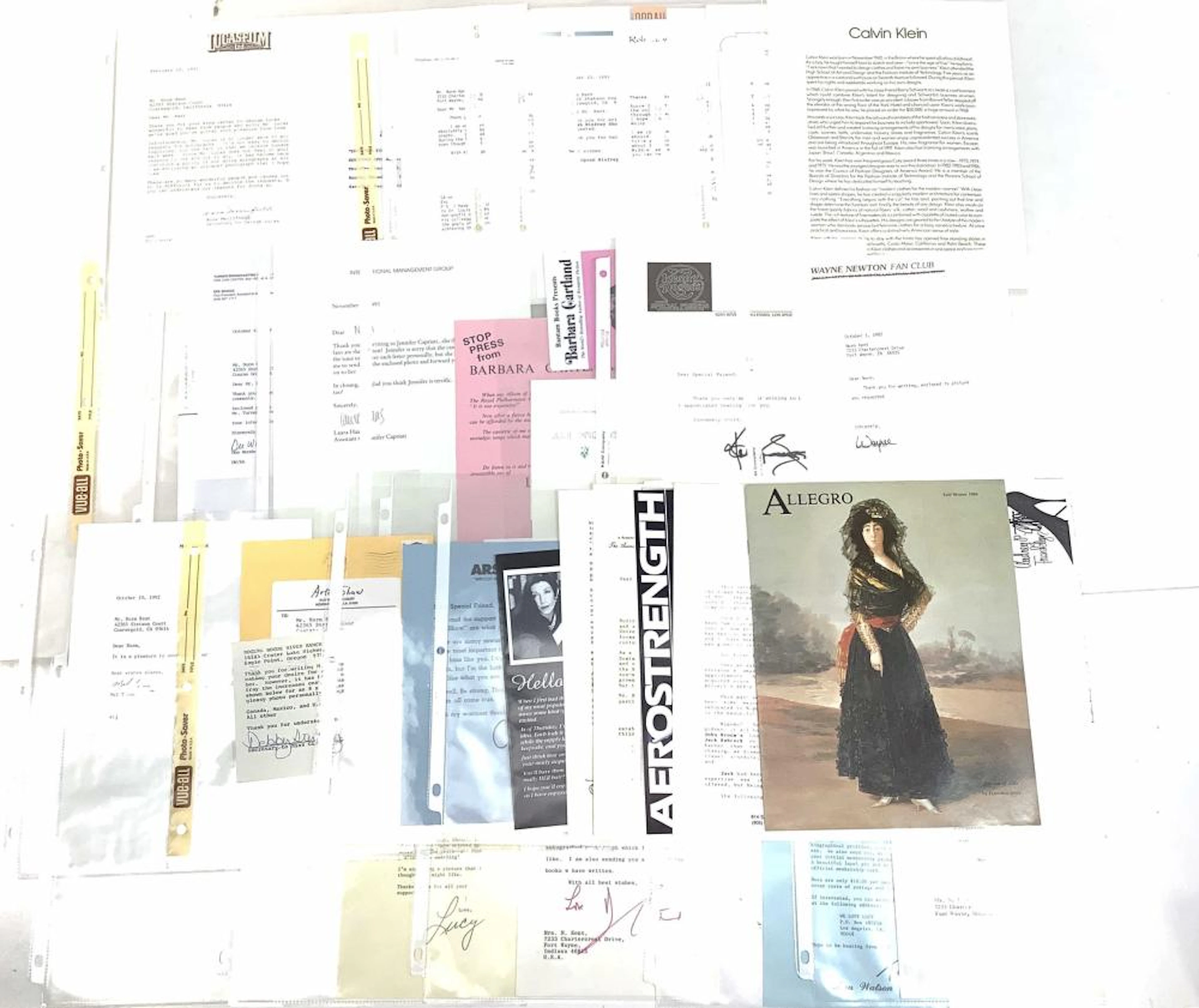 Assorted Music / Film Document Reprints