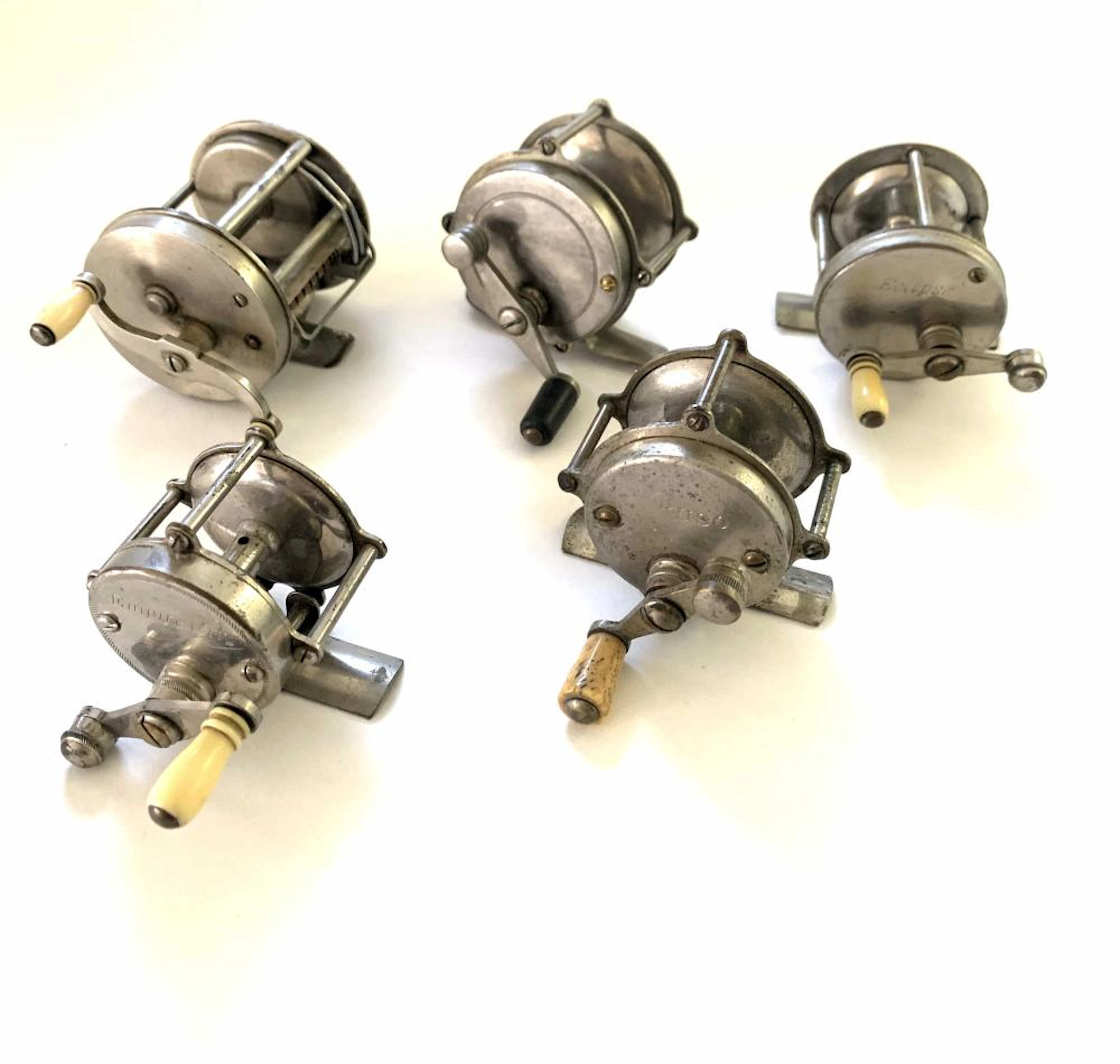 (5) Vintage Fishing Reels Various Makers