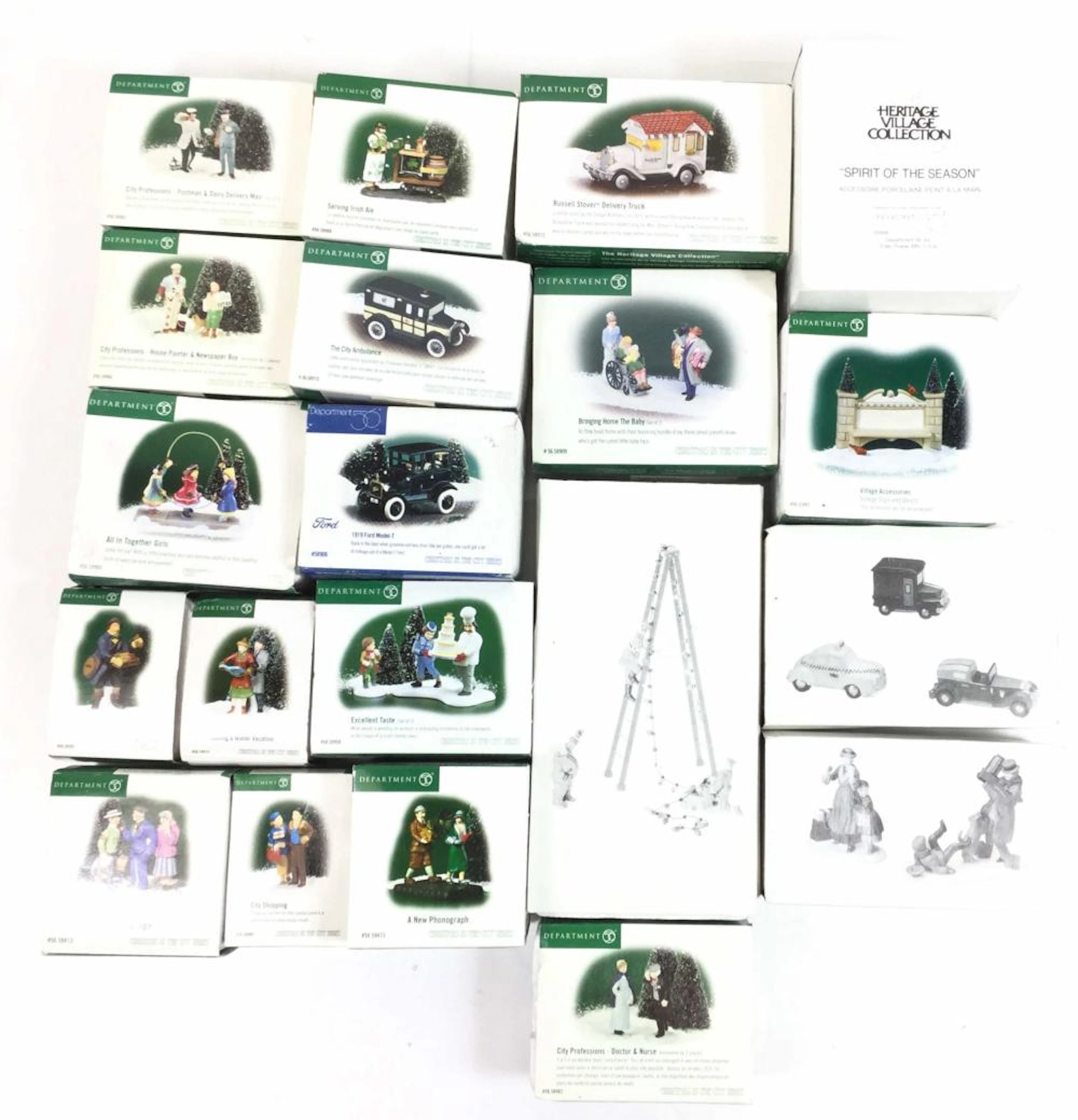 (20pc) Department 56 Ceramic Figurines