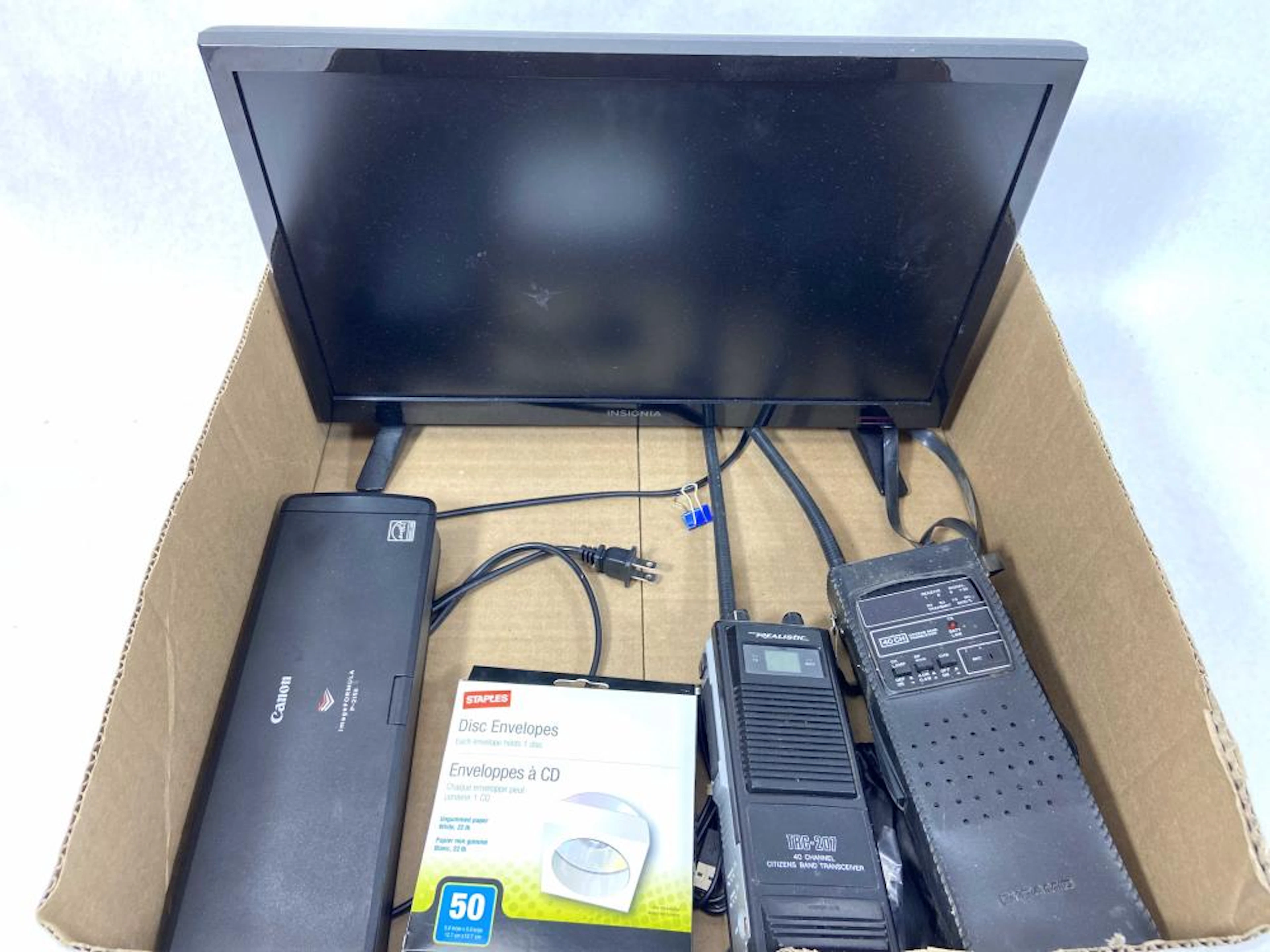 19in. Insignia TV, Radio's & Printer