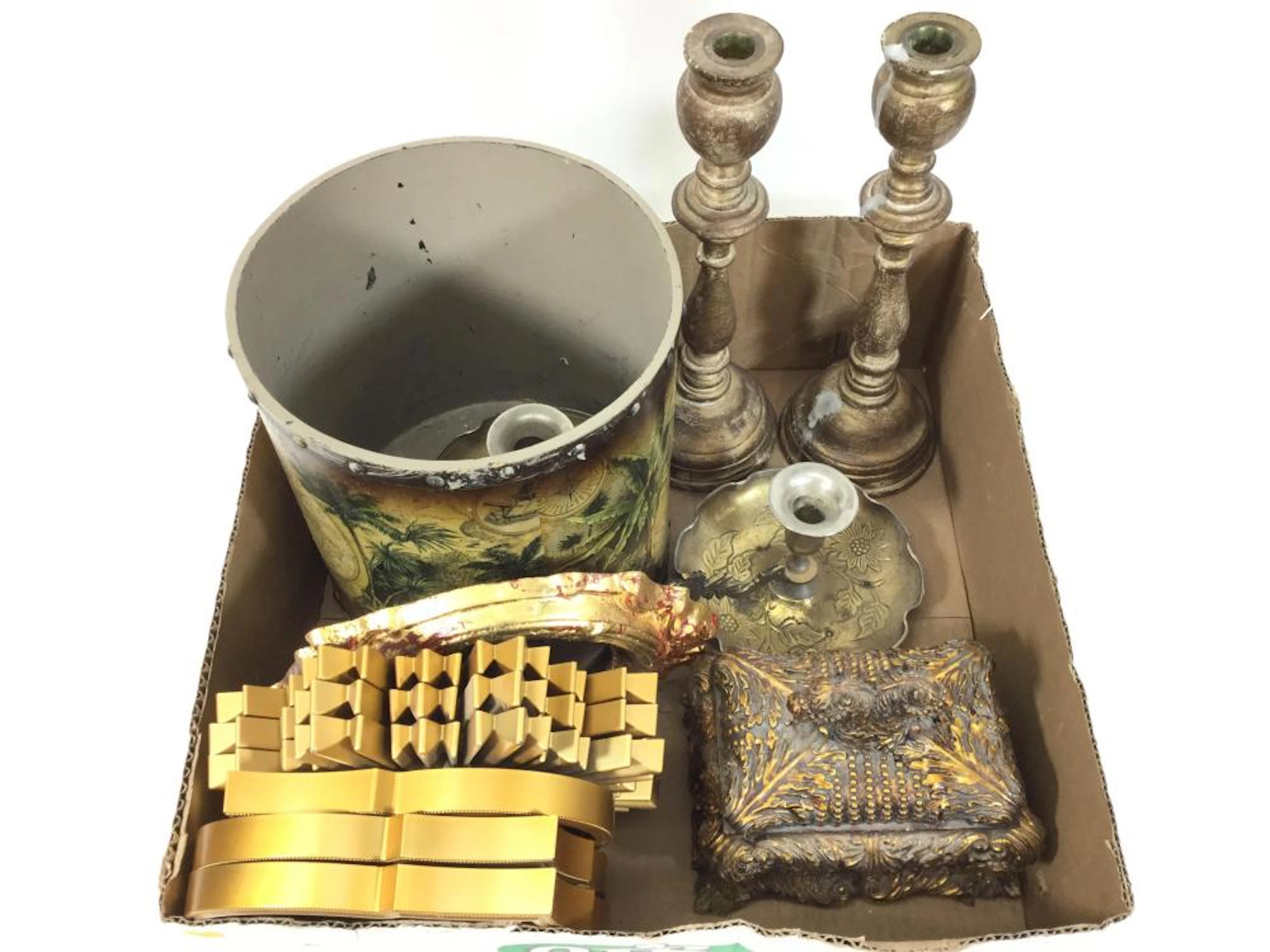 Victorian Gilt Style Keepsake Box, Wall Mirrors