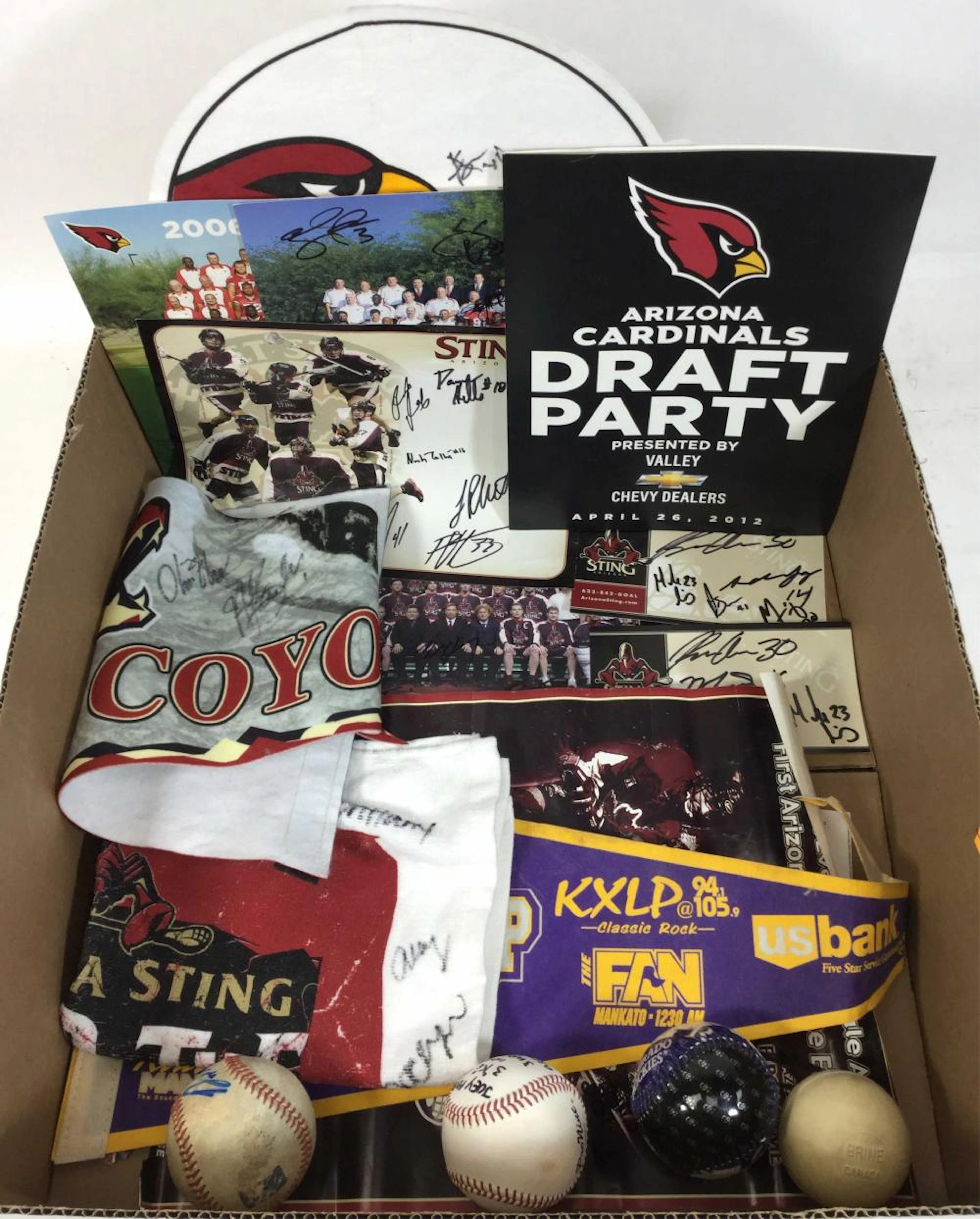 AZ Cardinals, Hockey Autographed Memorabilia