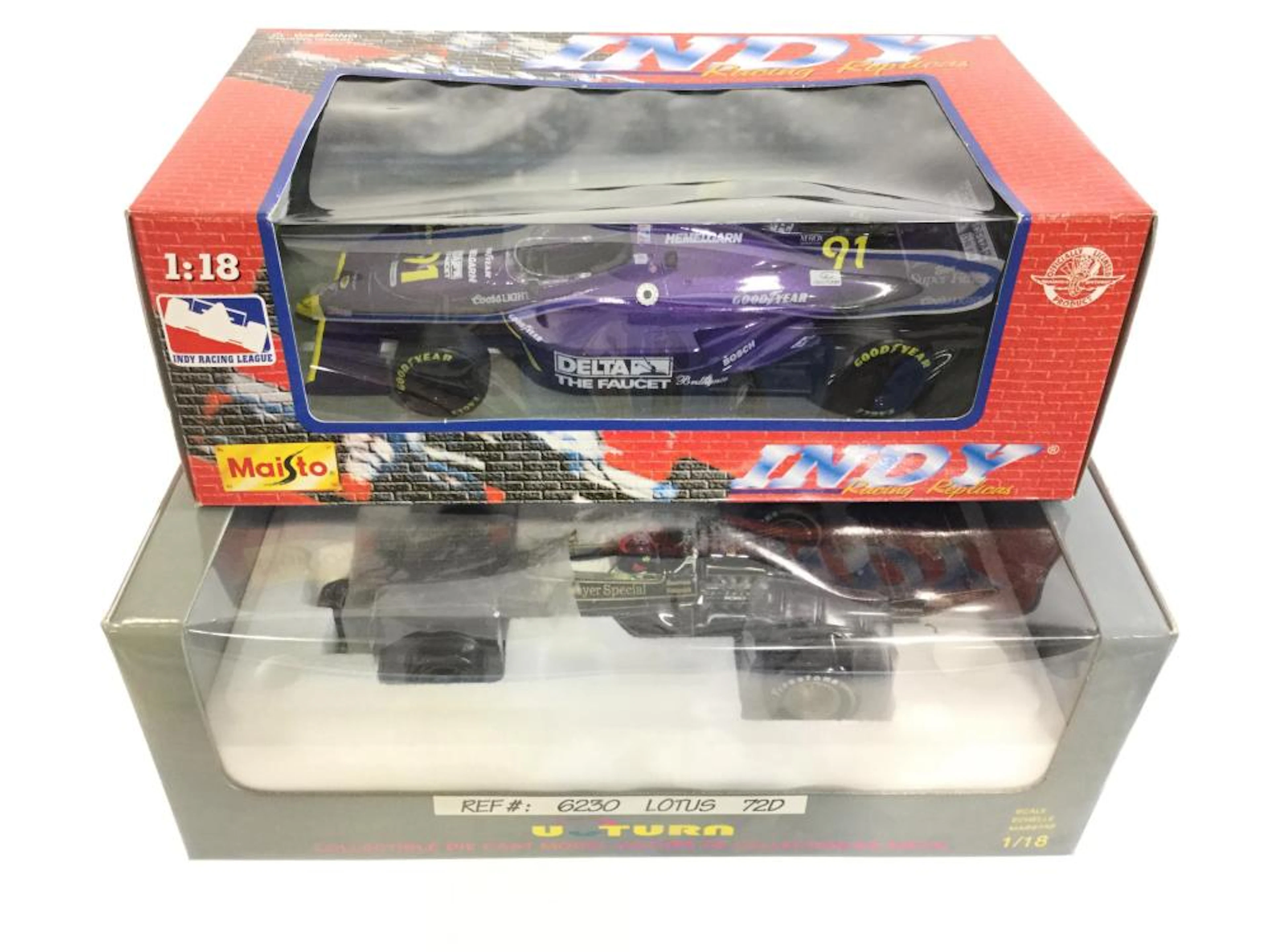 (2) Open Wheel Model Cars