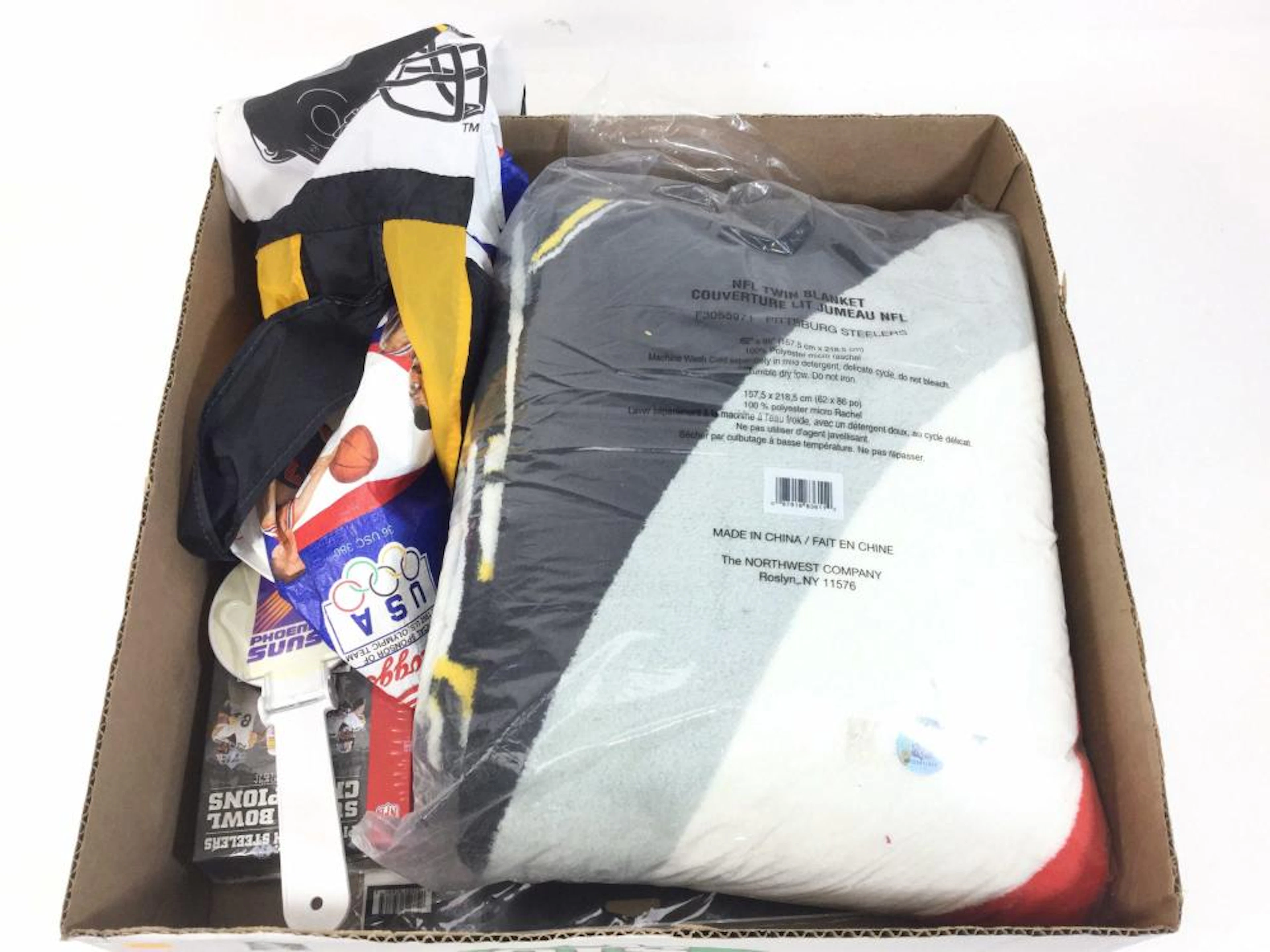 Sports Memorabilia, NFL Steelers Twin Blanket