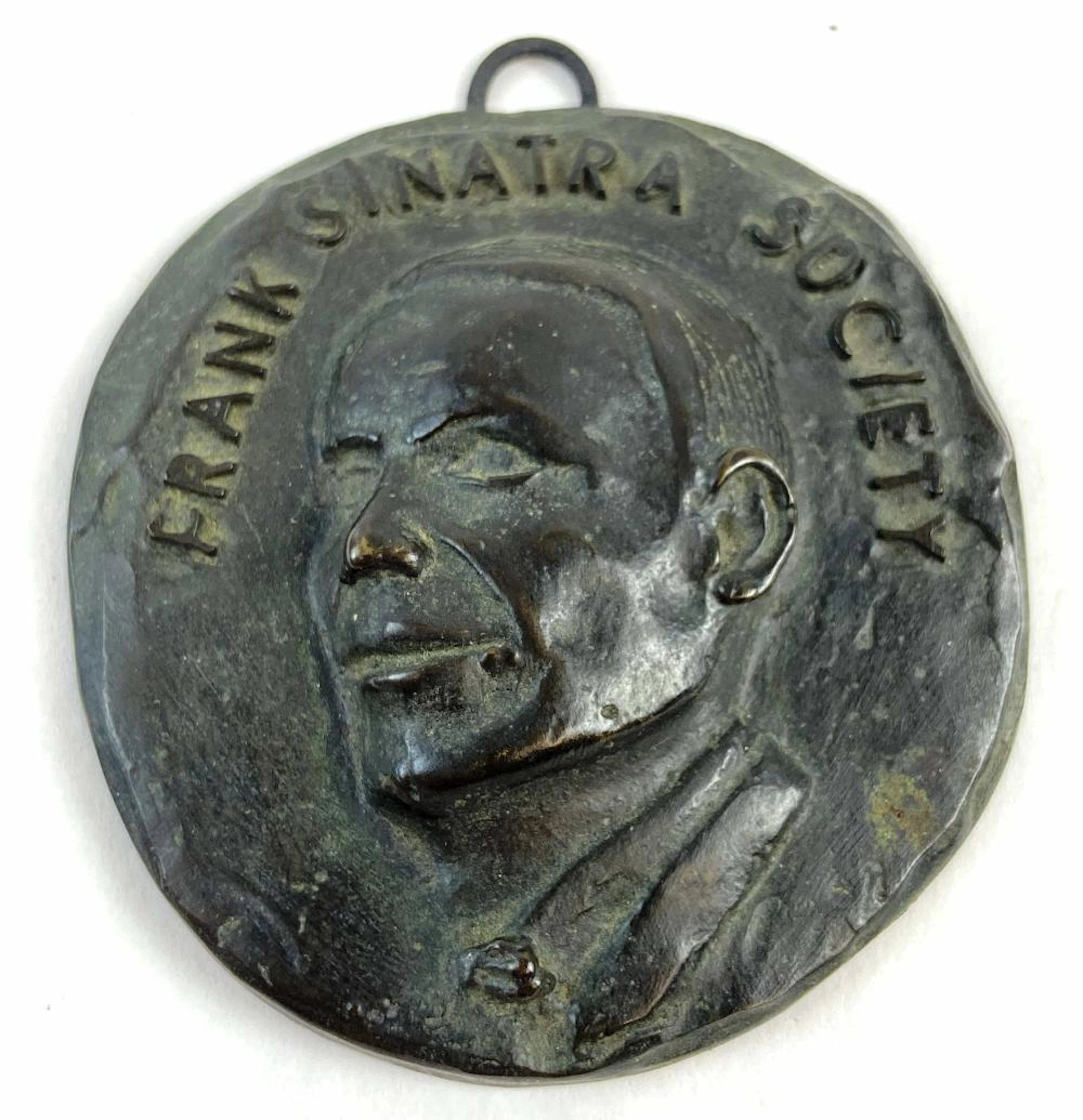 Frank Sinatra Society Bronze Medallion Pendant