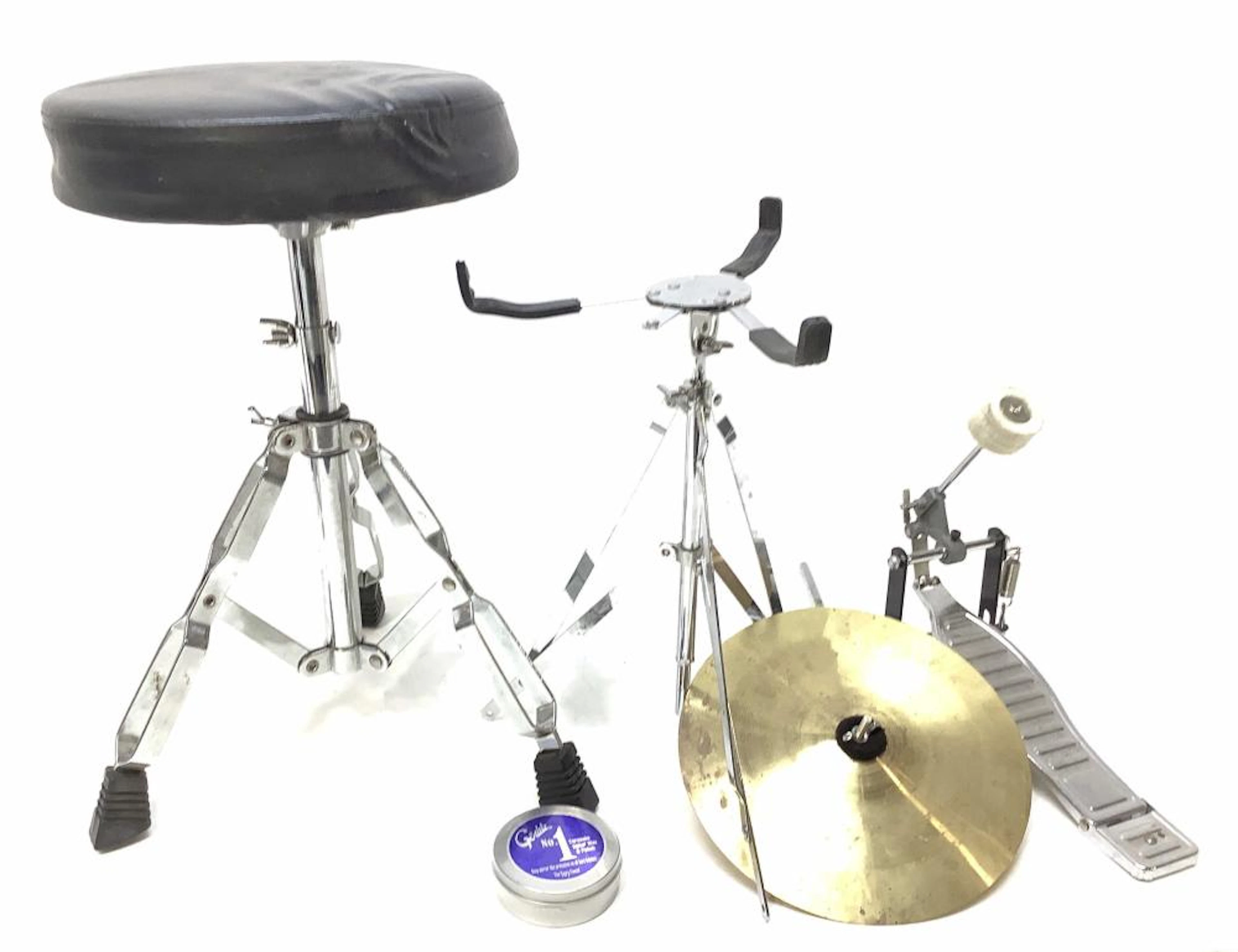 Drum Throne, Pedal, Cymbal