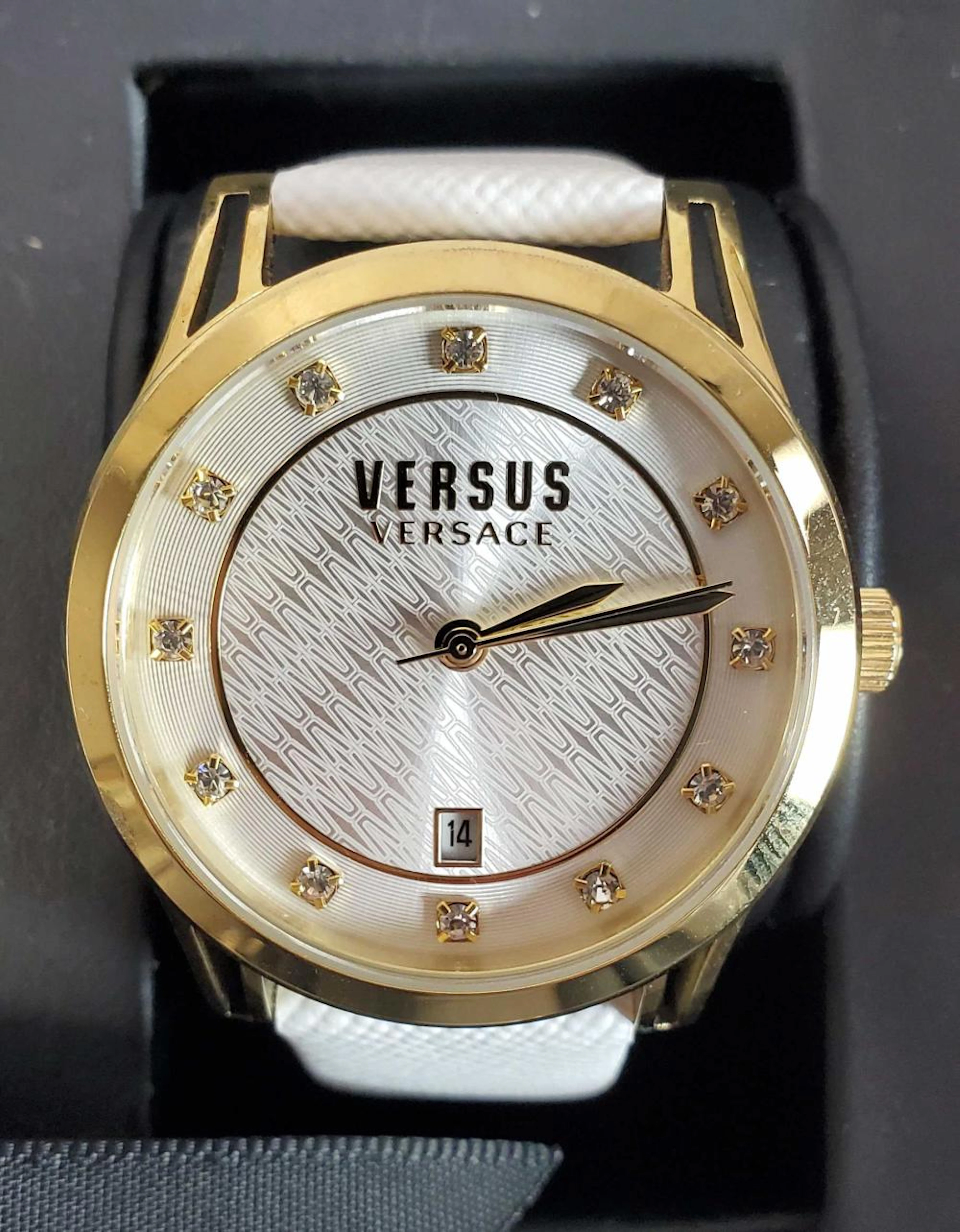 Versus Versace White Gold Brand Designer Watch