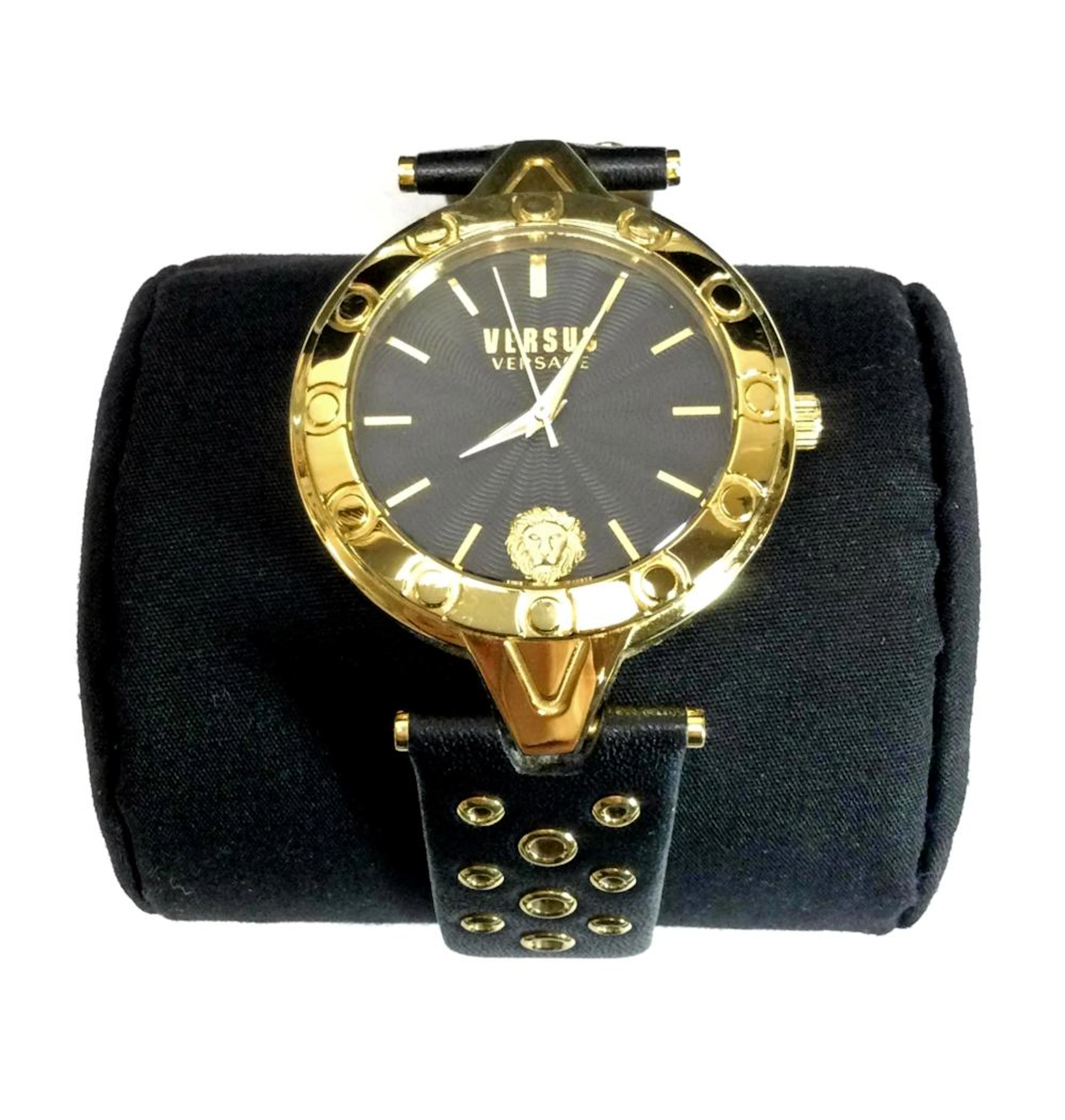 Versus By Versace Black 'V Eyelet' Designer Watch