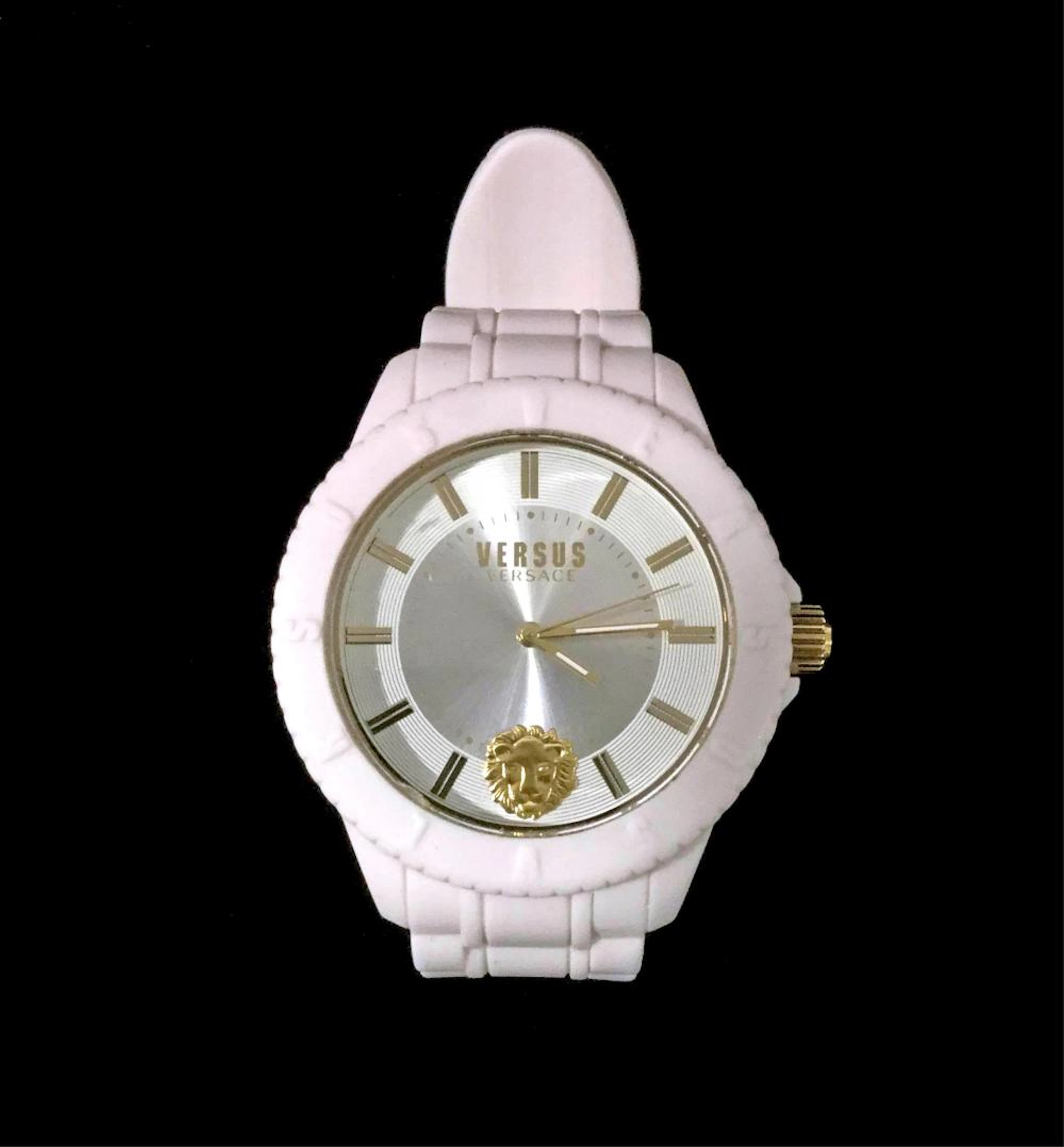 Versus By Versace White Gold Sports Designer Watch