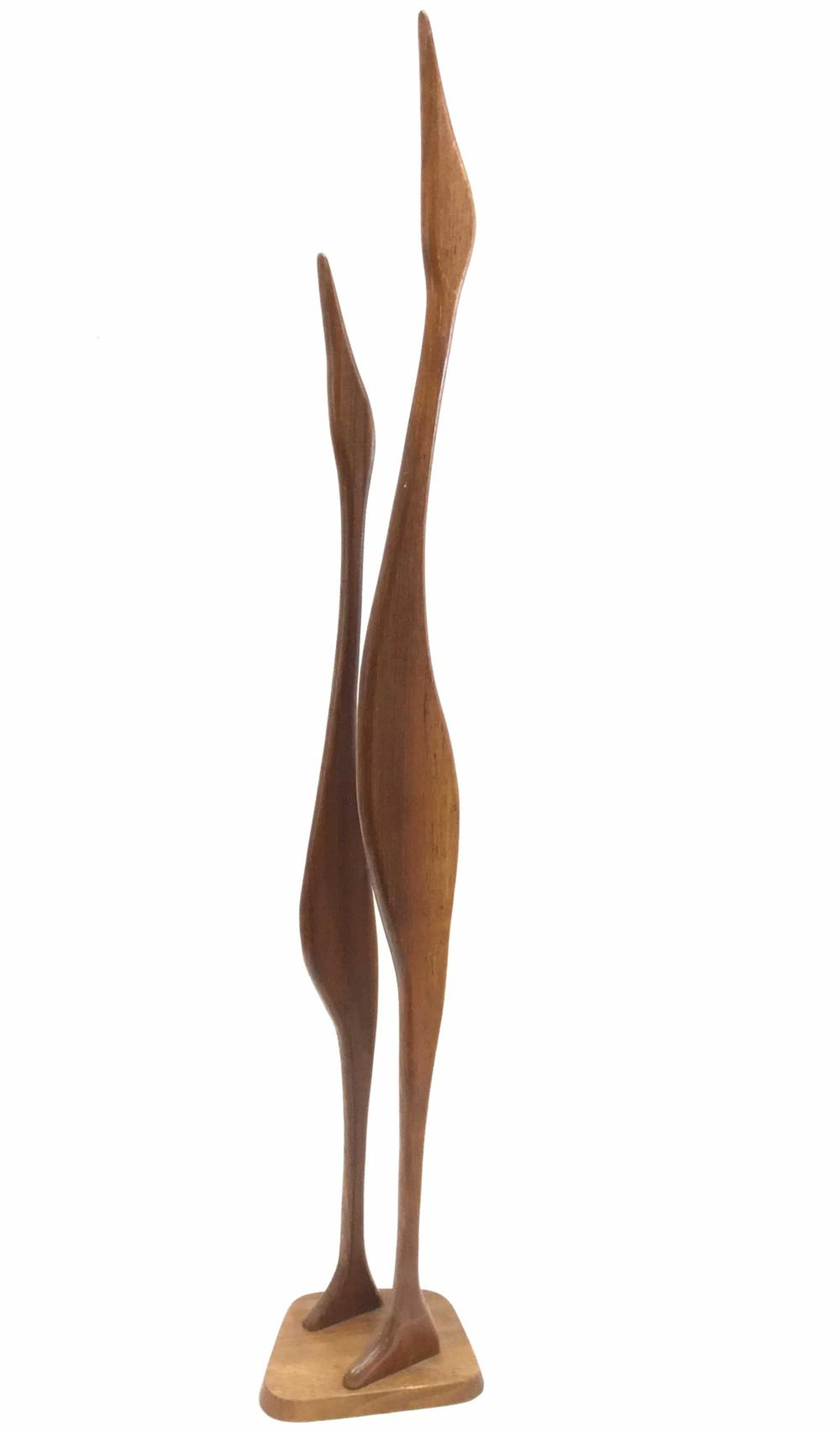 Val Robbins (1925-2009) Teak Bird Sculpture